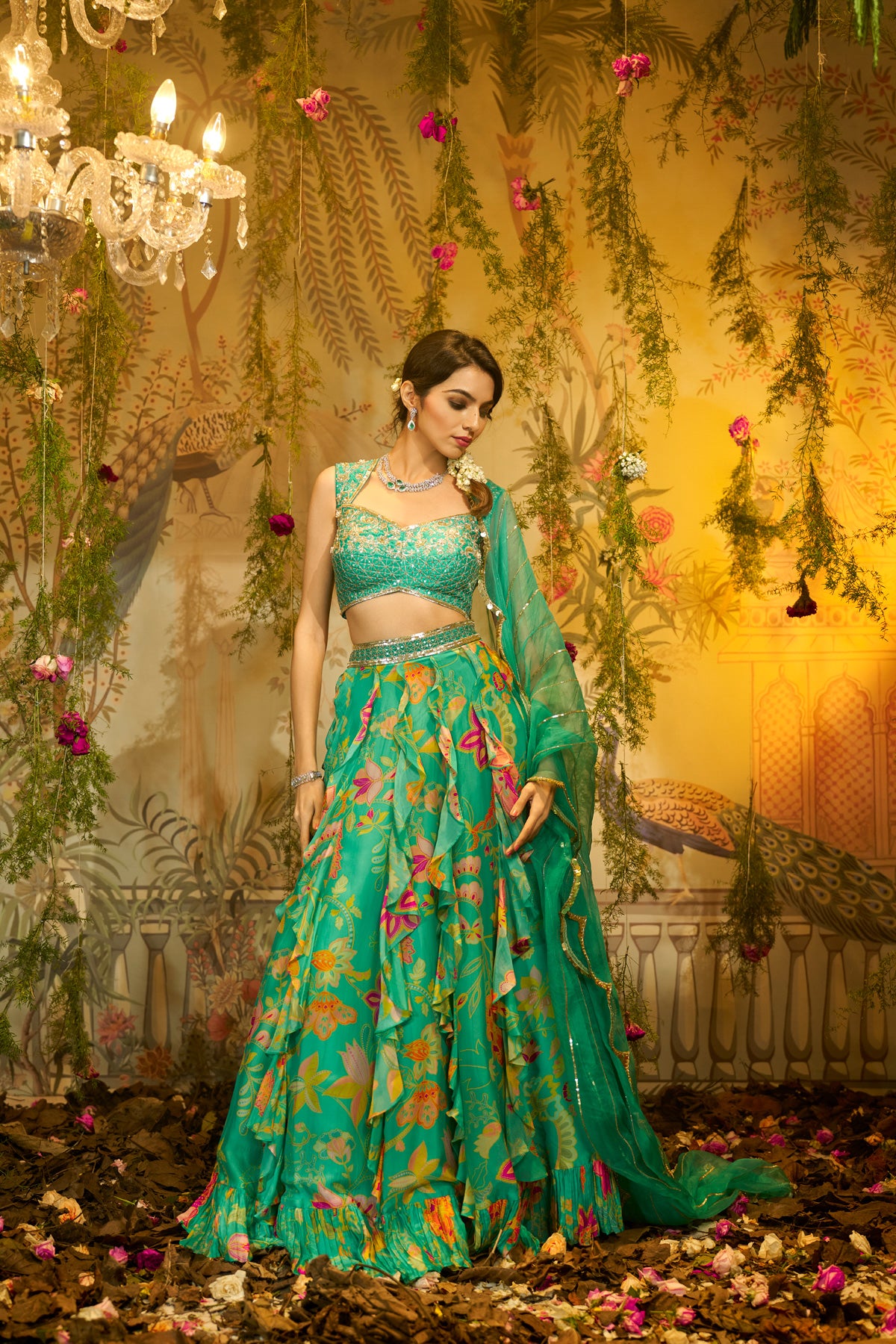 CHAMELI FRILL LEHENGA