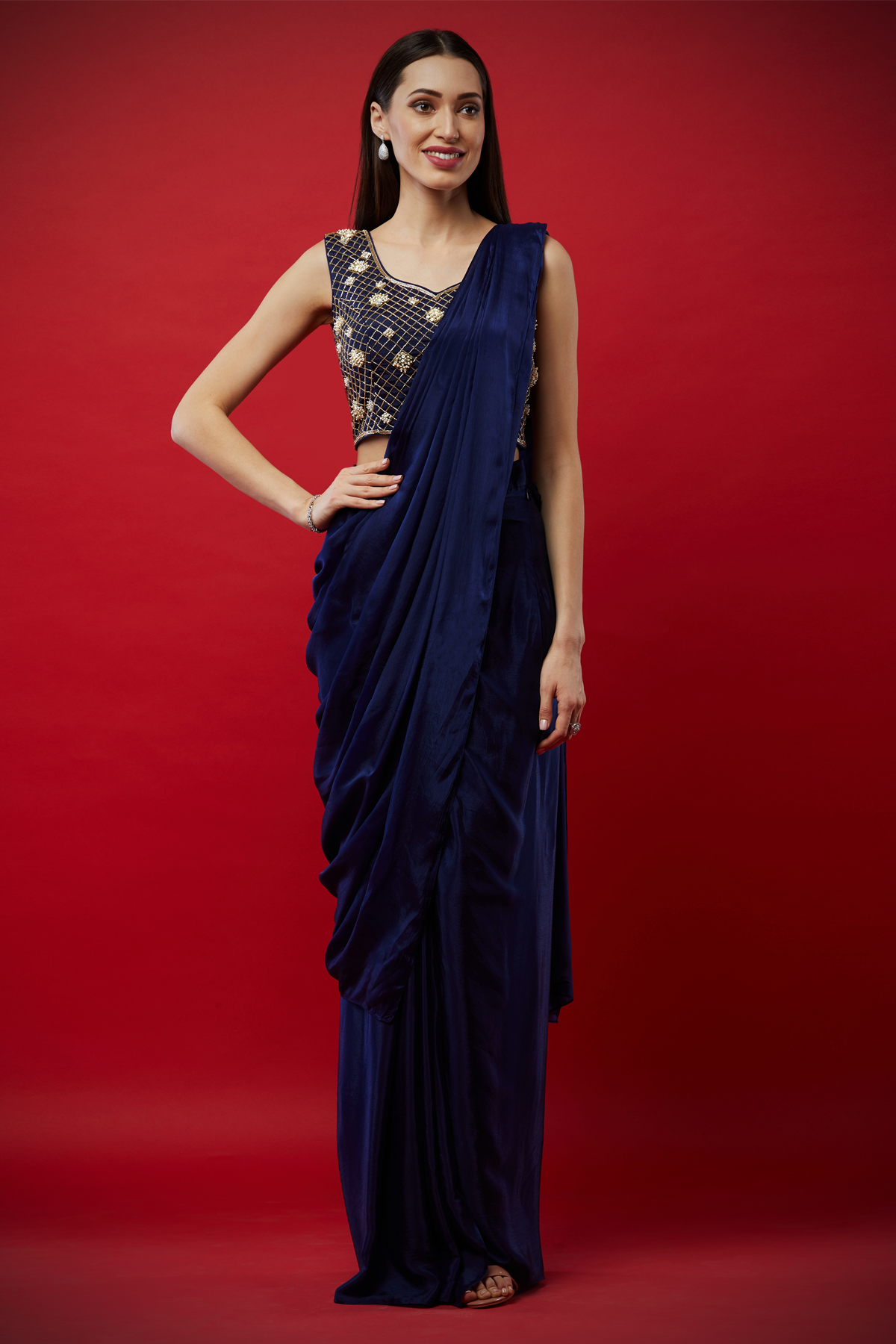 Indigo Cape Sari