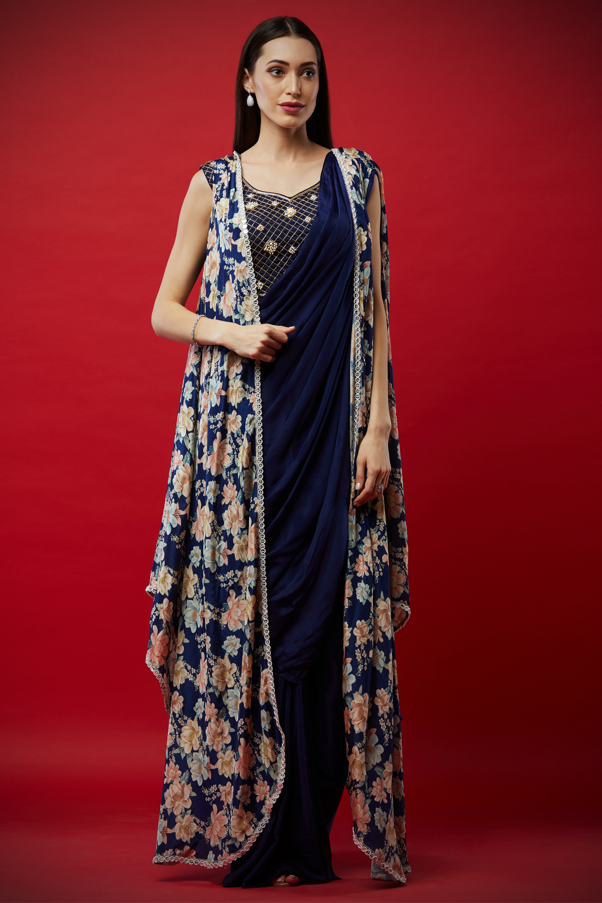 Indigo Cape Sari