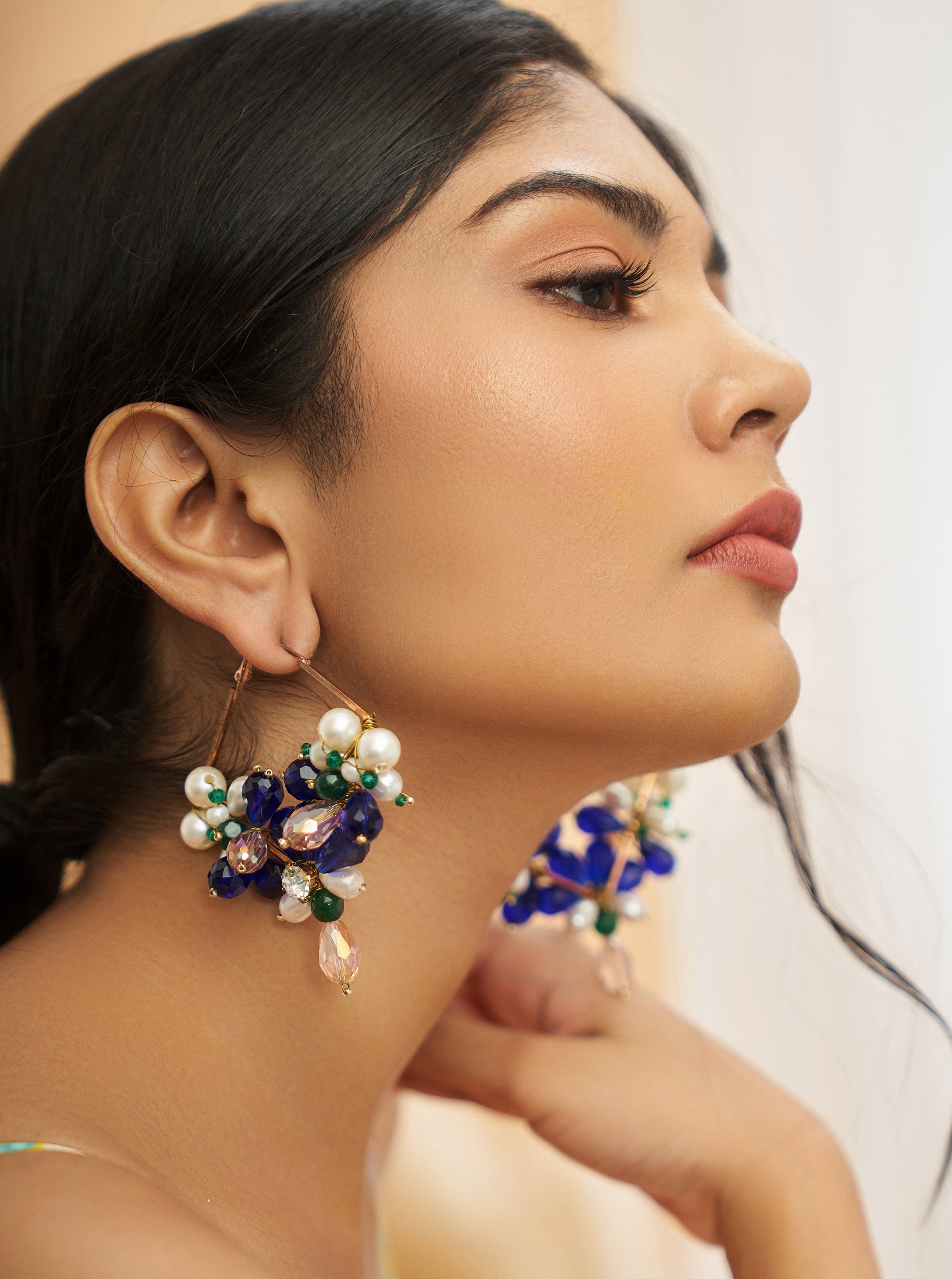 Purple Stone Earrings