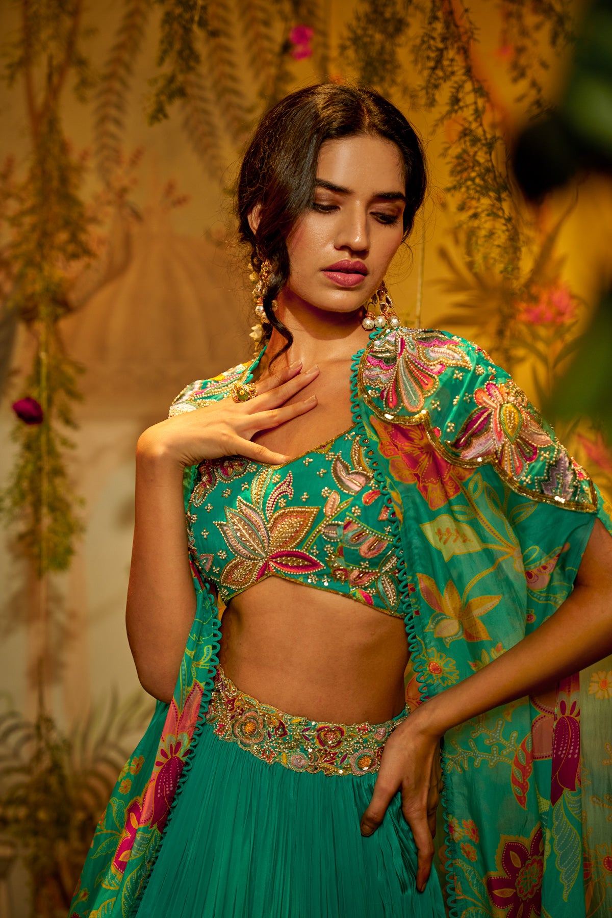 MADHAVI CAPE LEHENGA