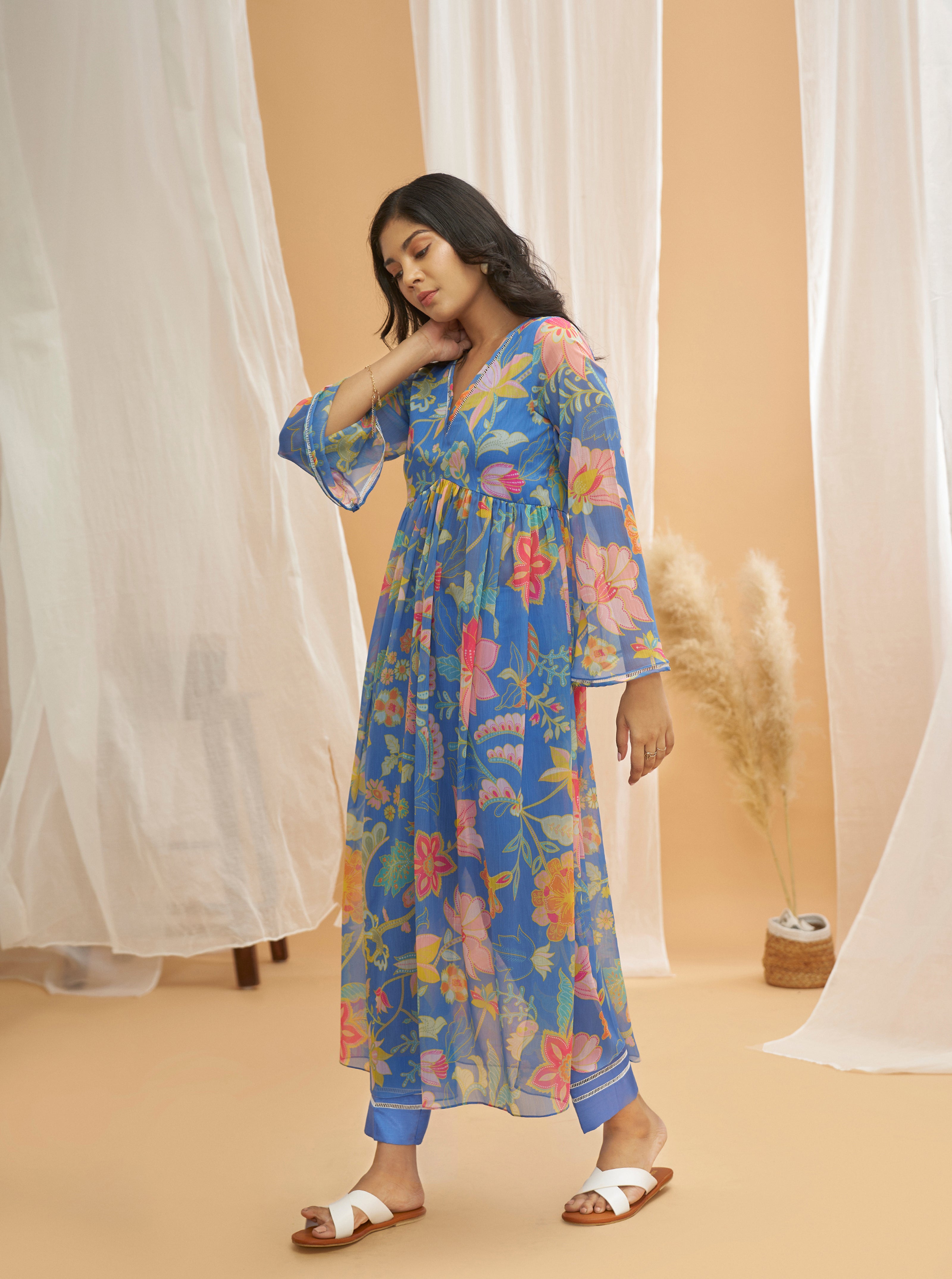 MAYA CHIFFON TUNIC SET