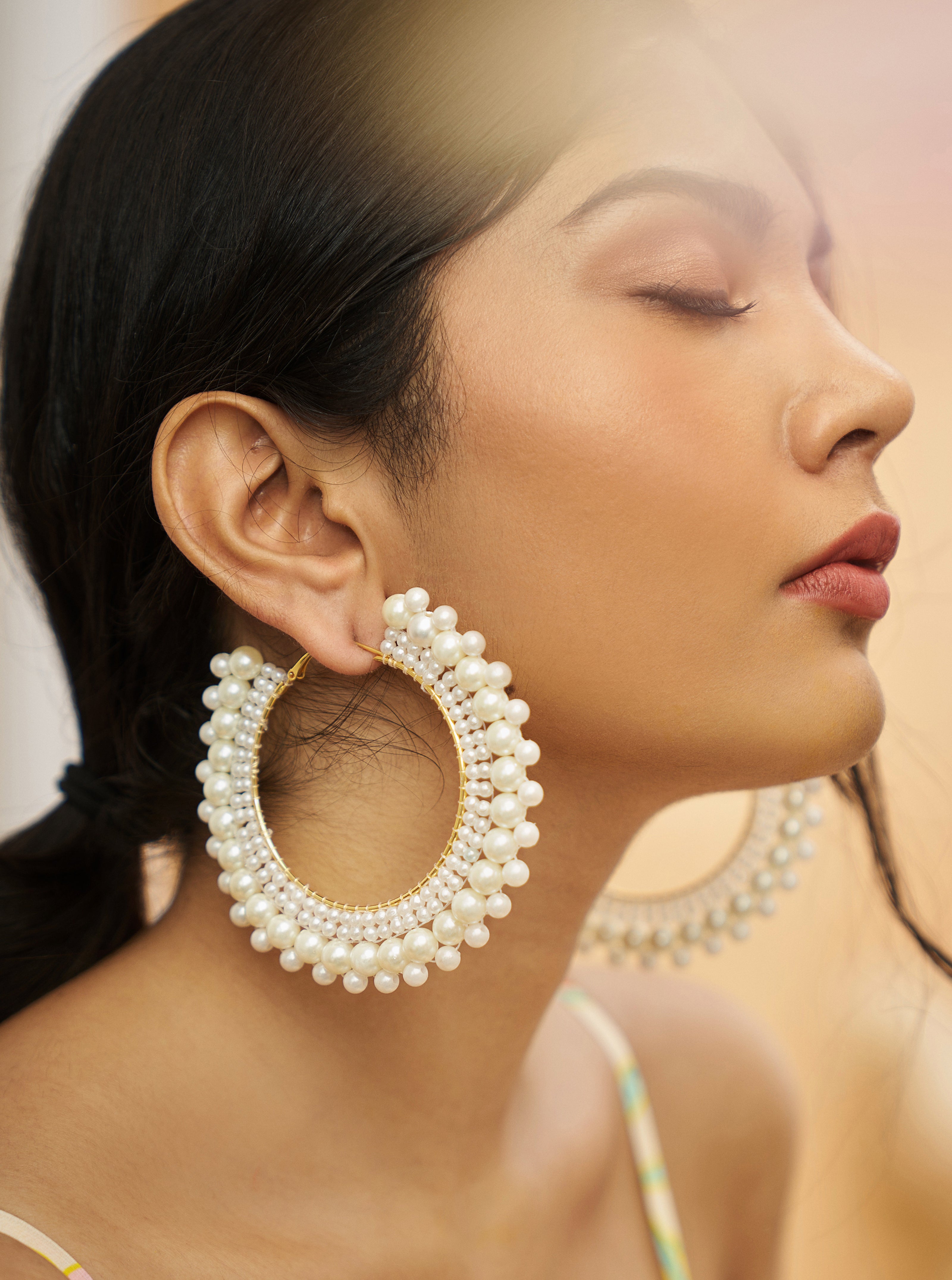 Pearl Hoops