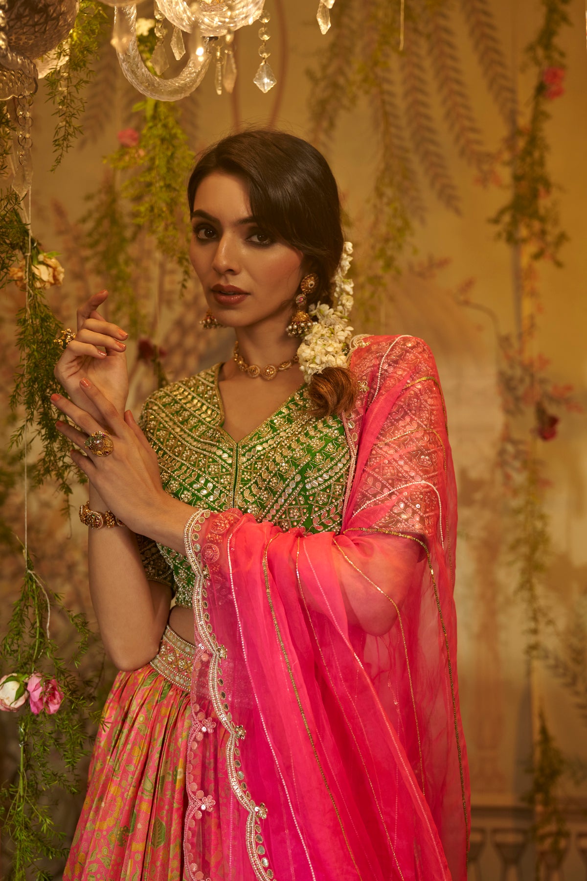 GUL MEHENDI LEHENGA