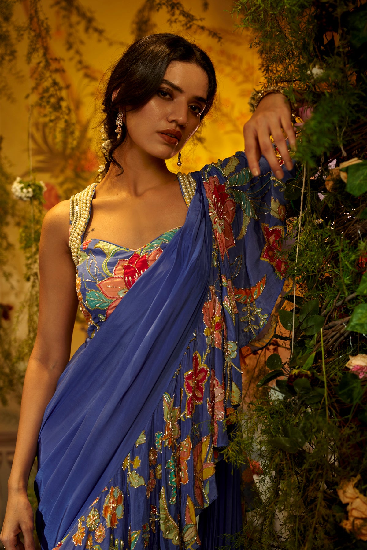 BASANTI FRILL SAREE