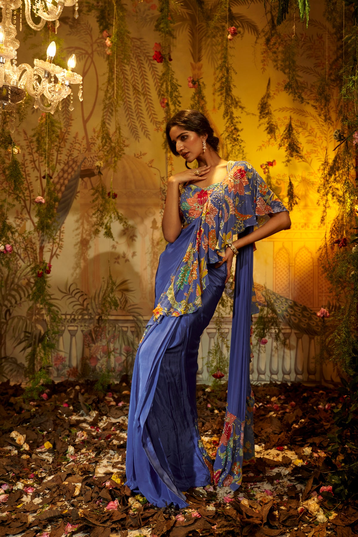 BASANTI FRILL SAREE