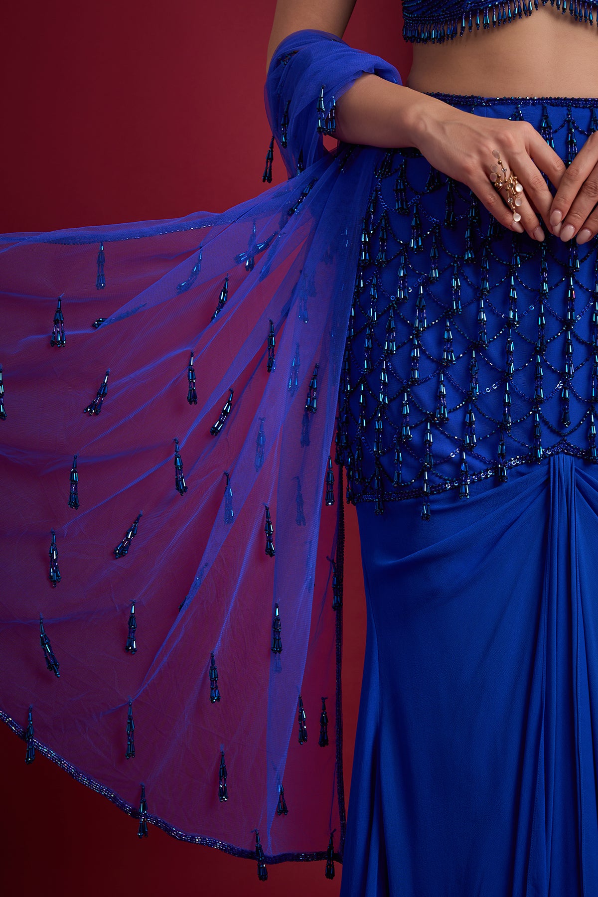INDRA DRAPE LEHENGA