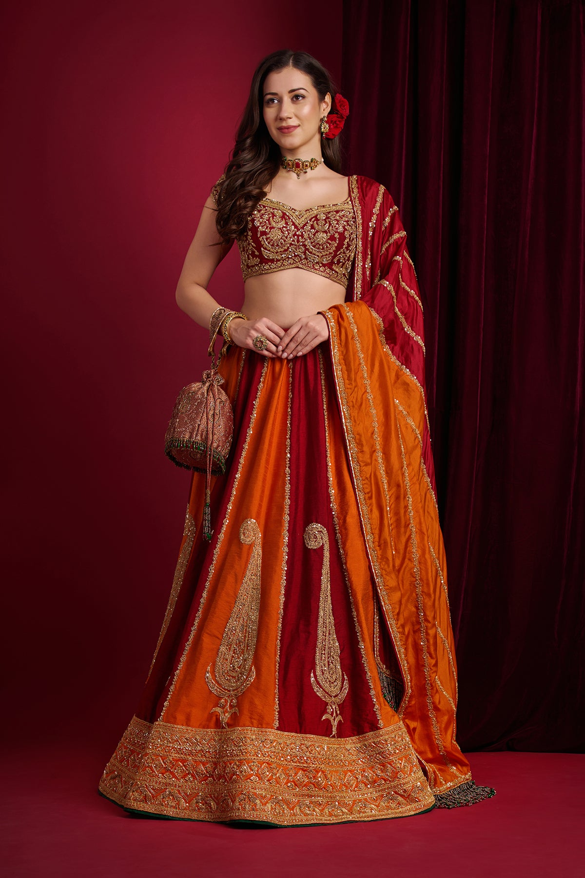 SINDOORI LEHENGA
