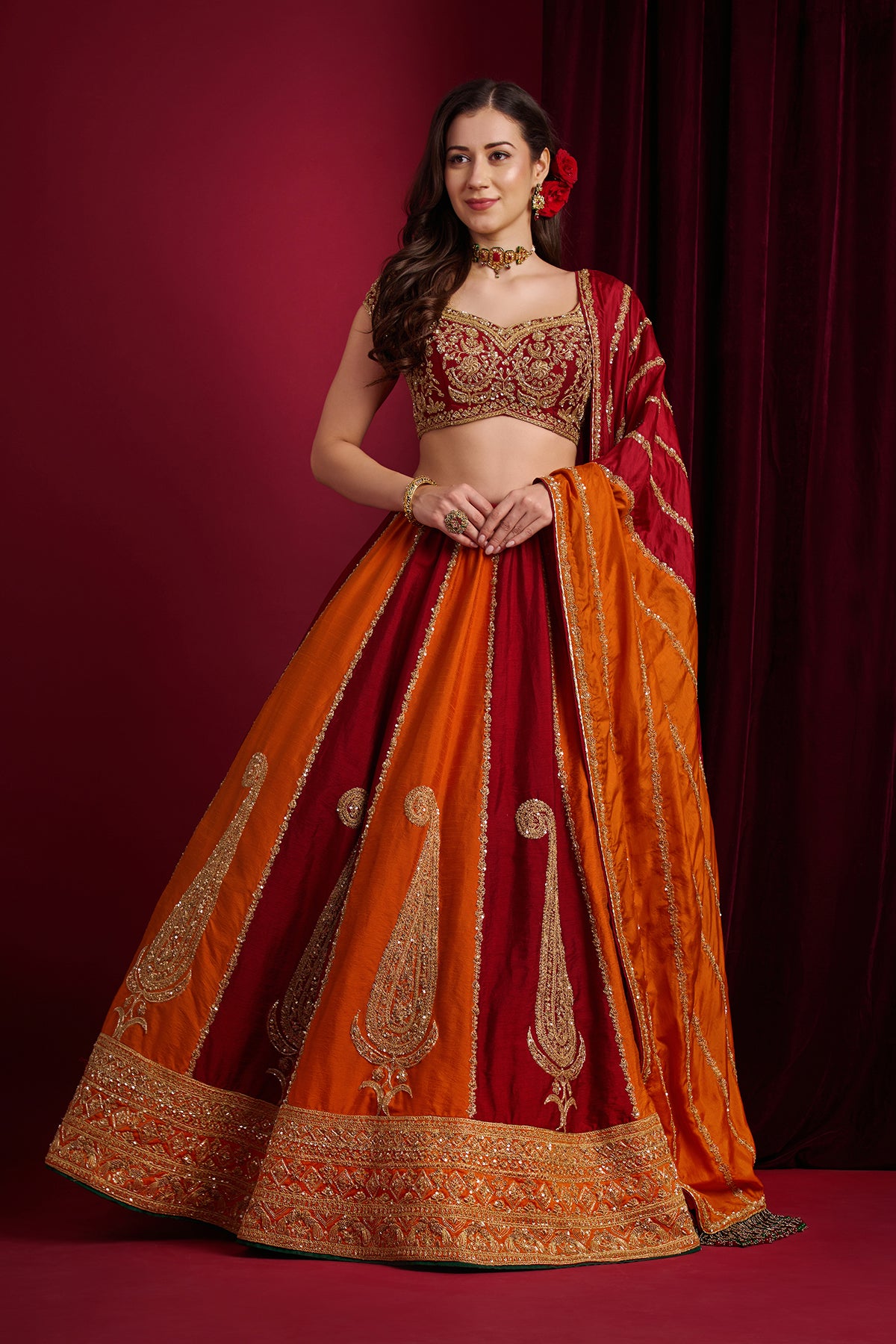 SINDOORI LEHENGA