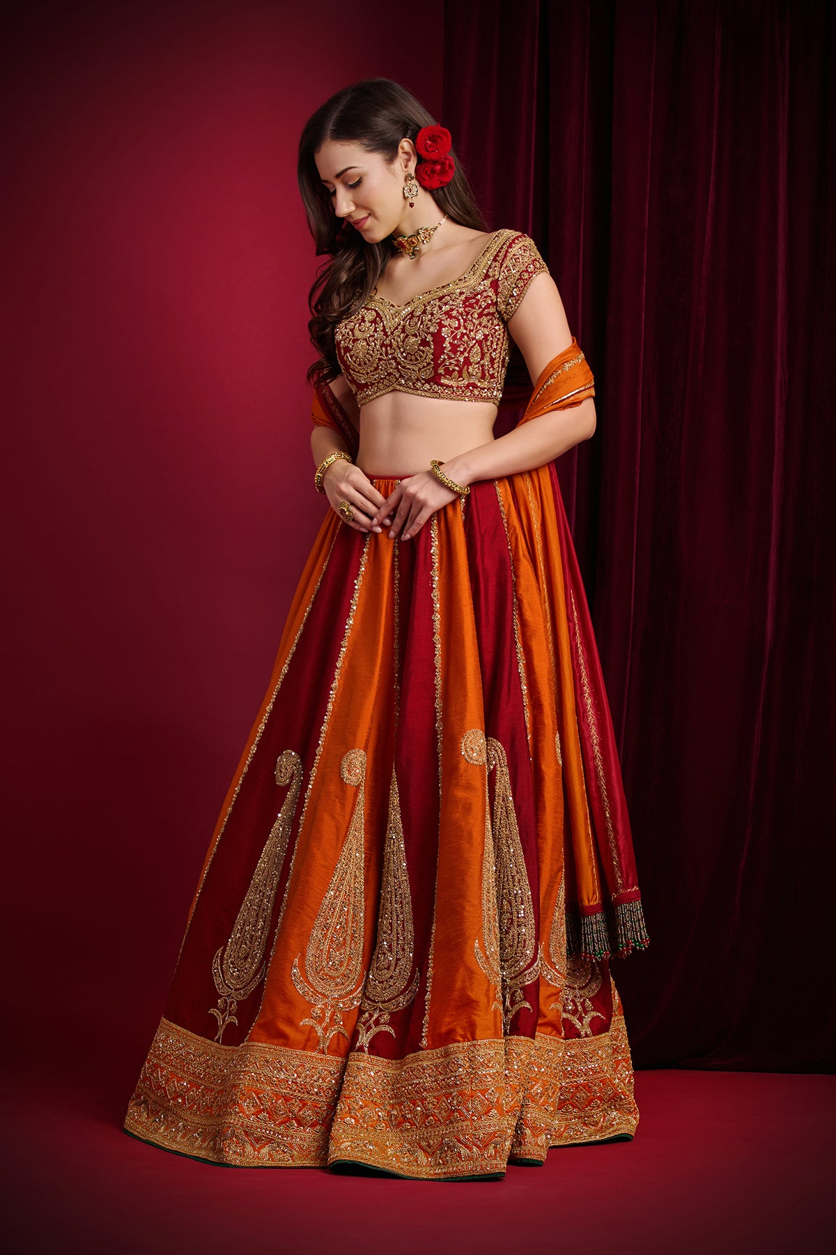 SINDOORI LEHENGA