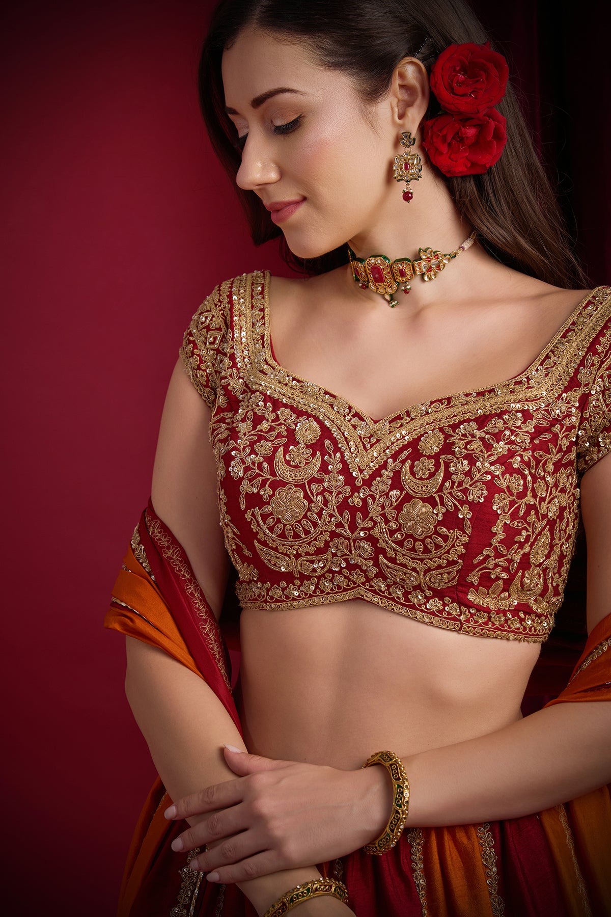 SINDOORI LEHENGA