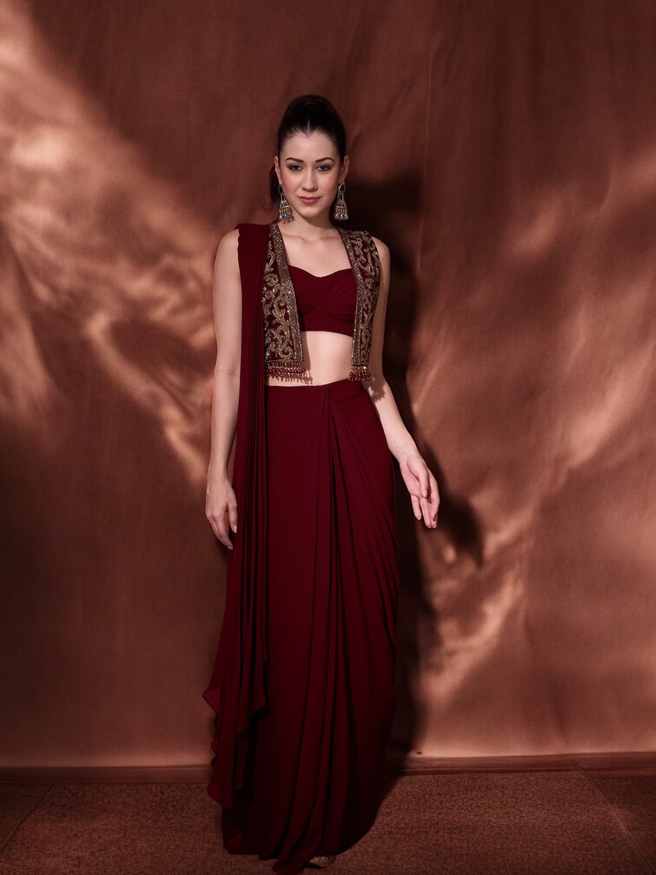 RUDRANI SAREE JACKET SET