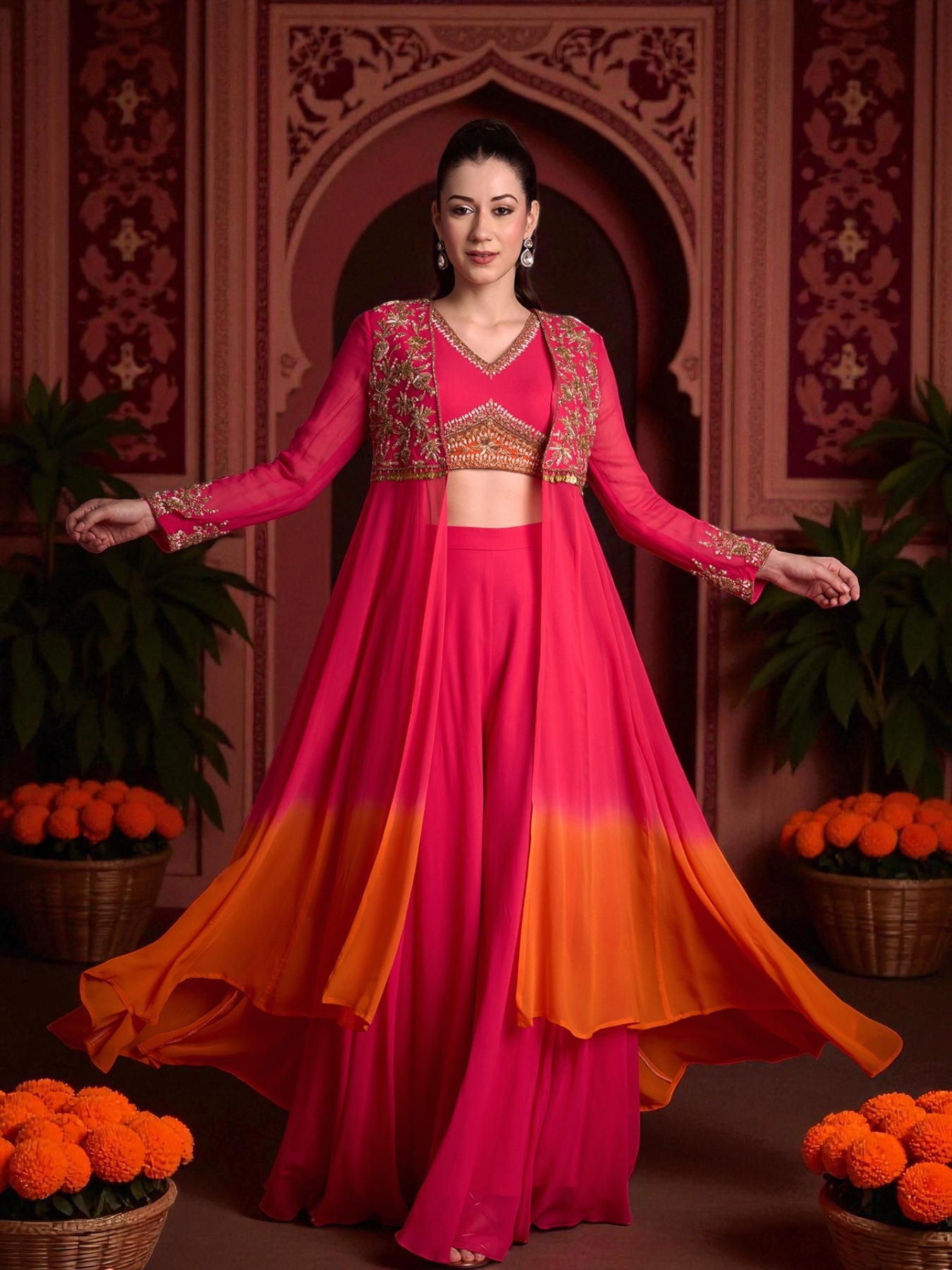 CHANDRIKAA JACKET SET