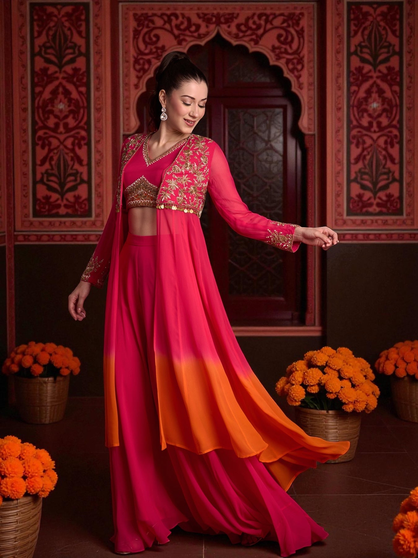 CHANDRIKAA JACKET SET