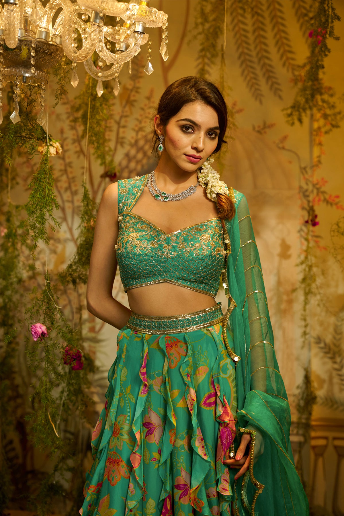 CHAMELI FRILL LEHENGA