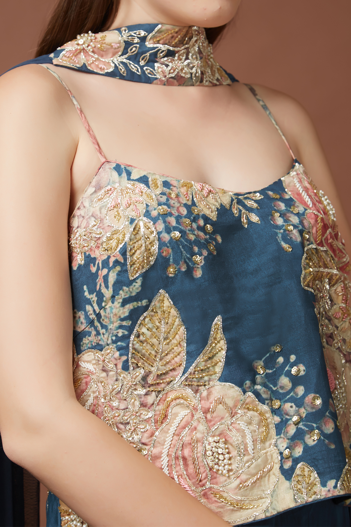 Navy Short Tunic Set