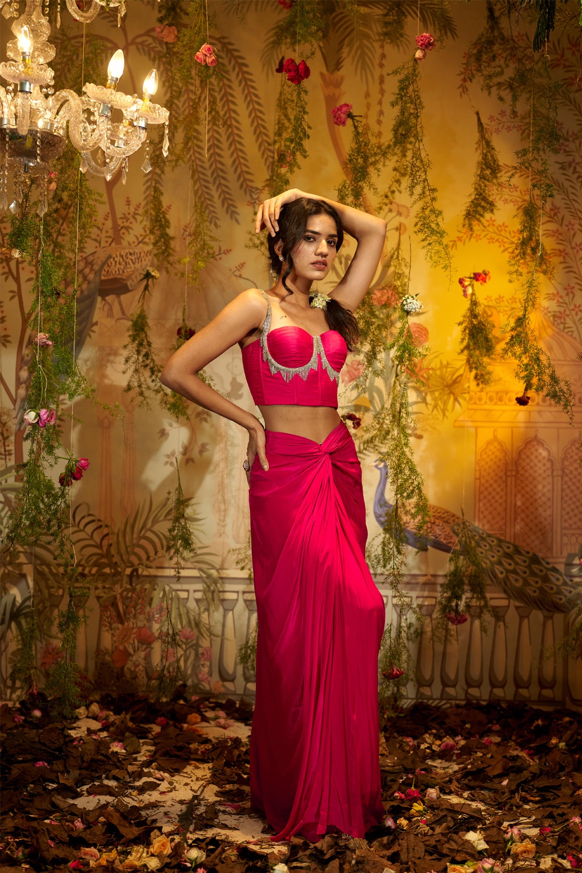KUMUD DRAPED SKIRT