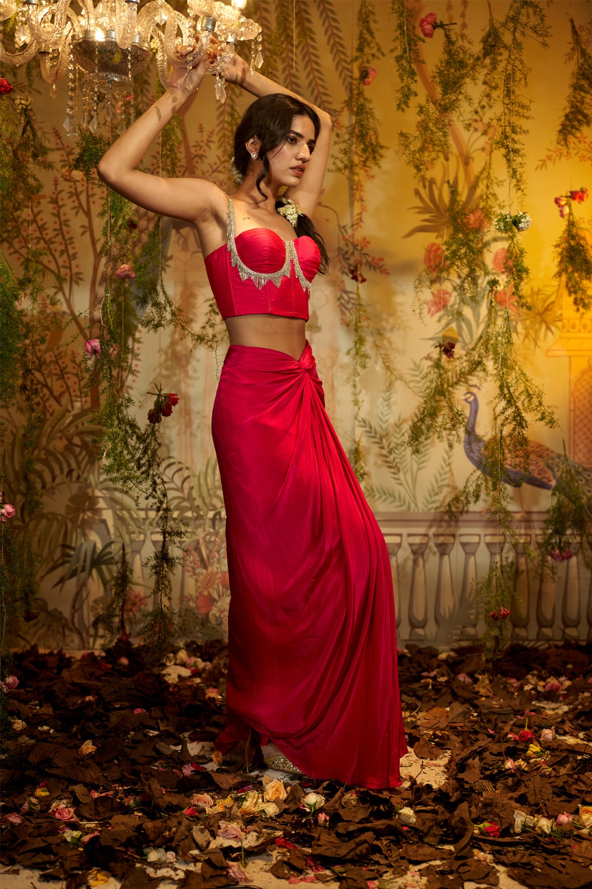 KUMUD DRAPED SKIRT
