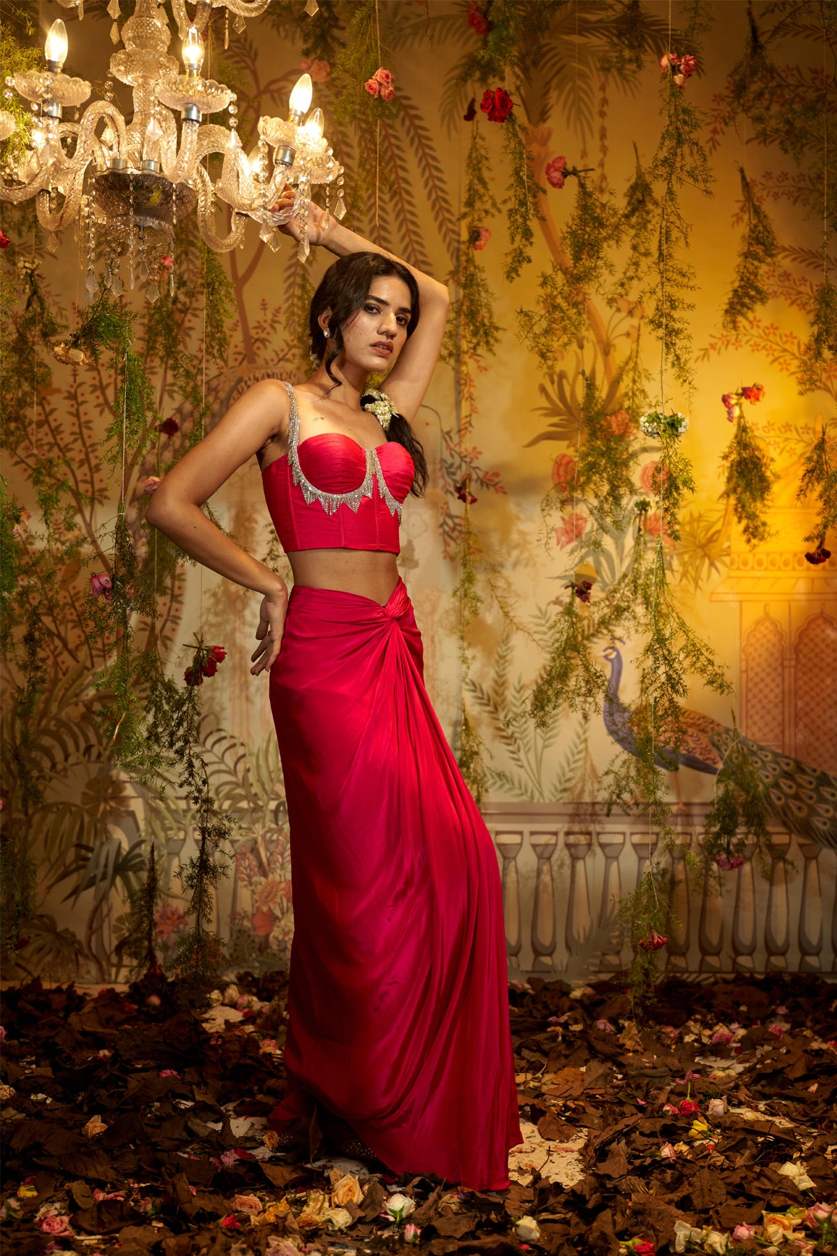 KUMUD DRAPED SKIRT