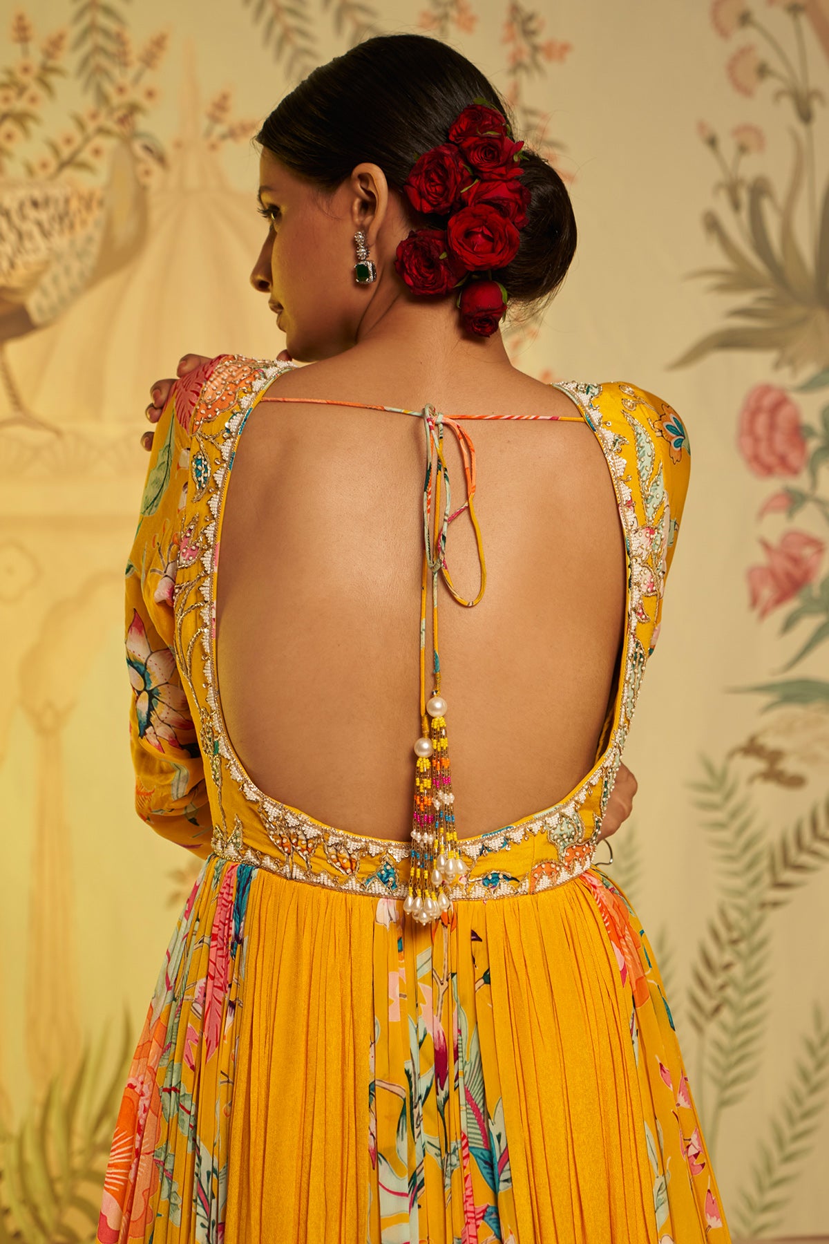 Amber Floral Anarkali
