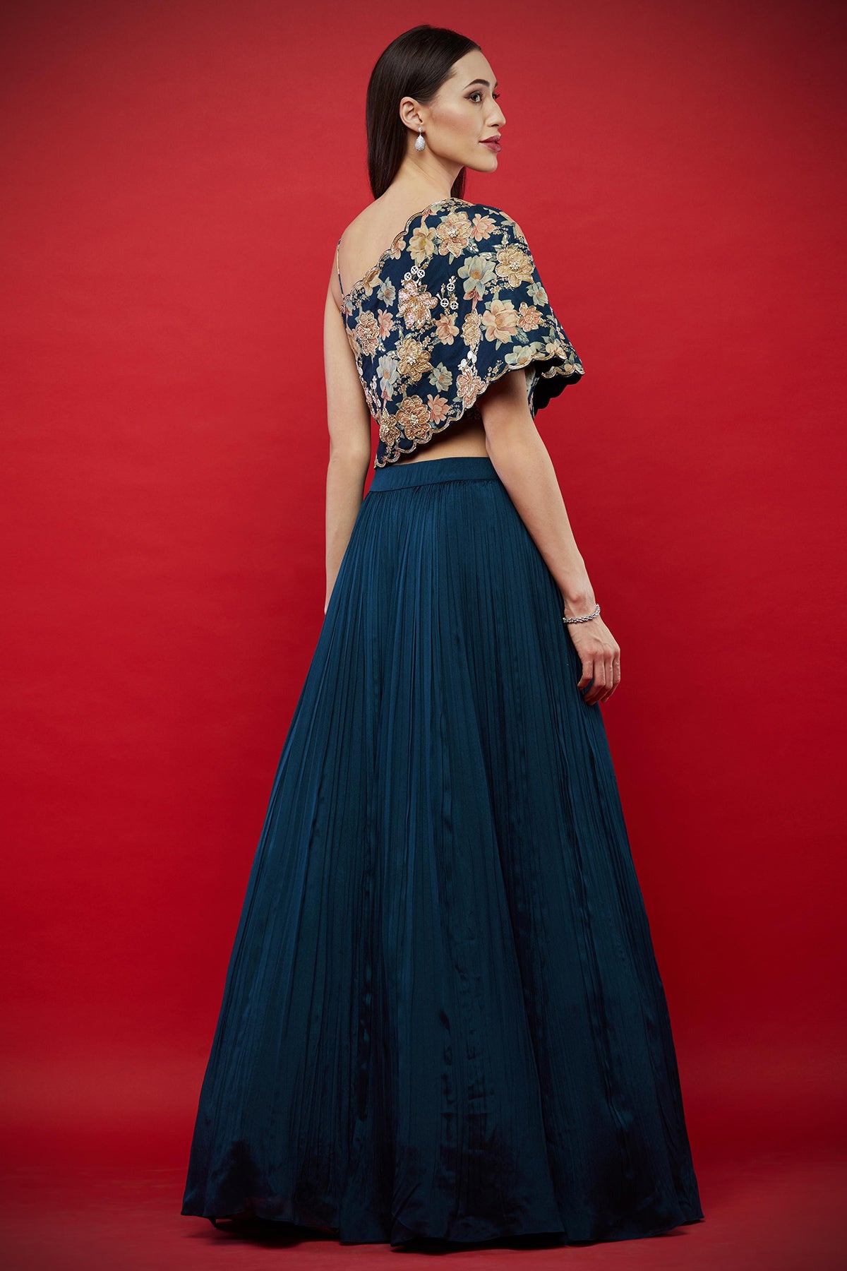 Short Cape Lehenga Set