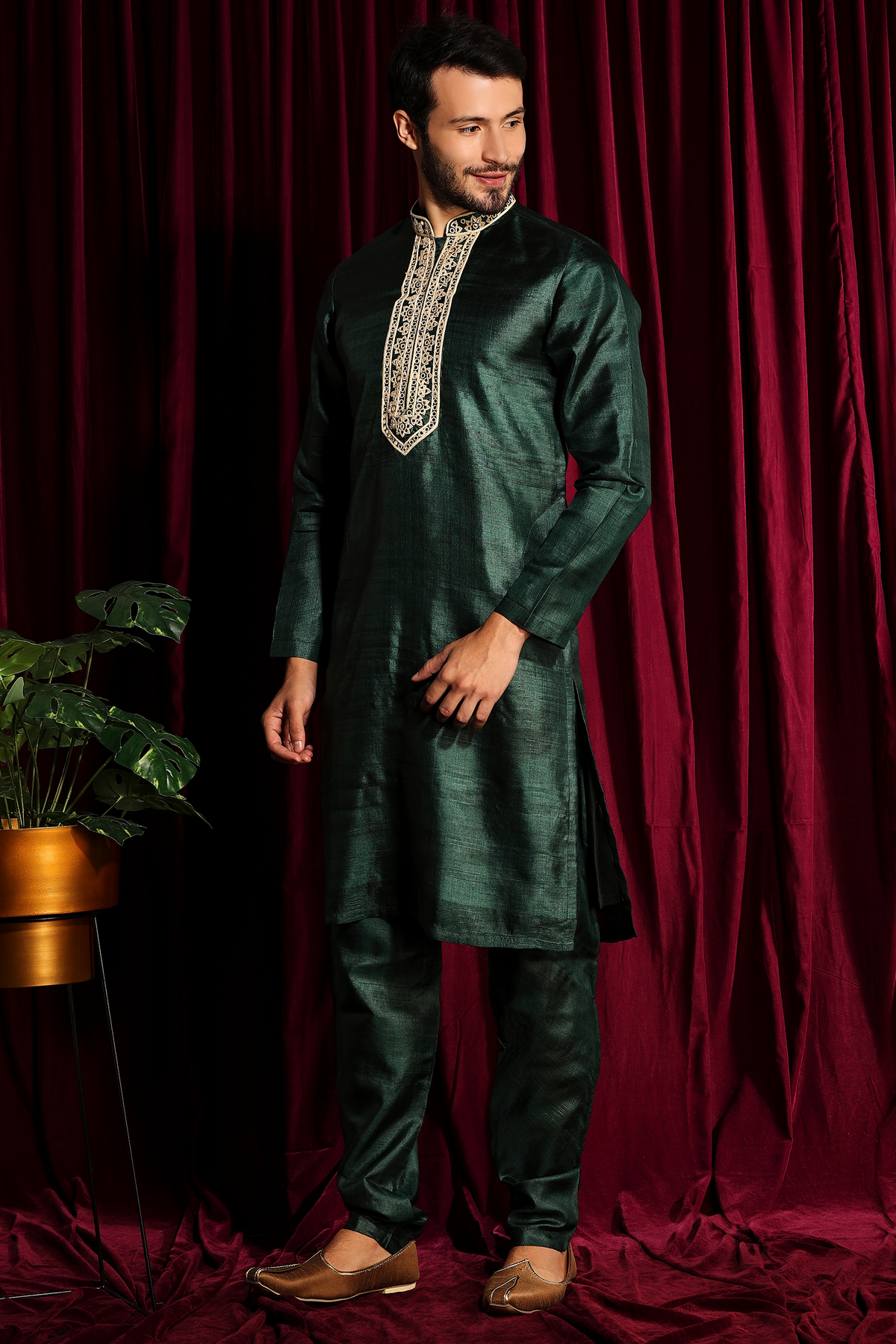 Green Kurta Set