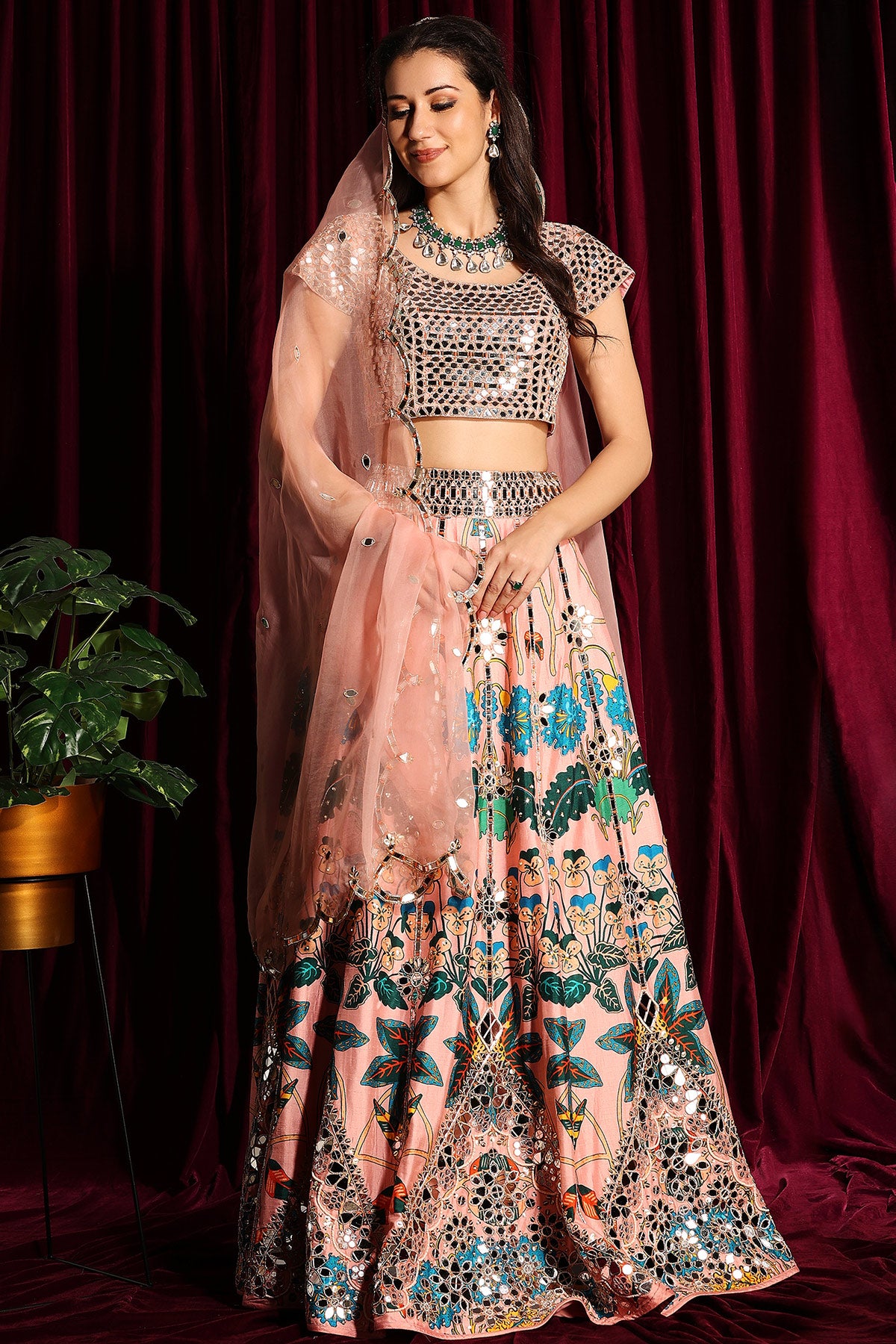 Sitara Heavy Lehenga with Mirror Blouse