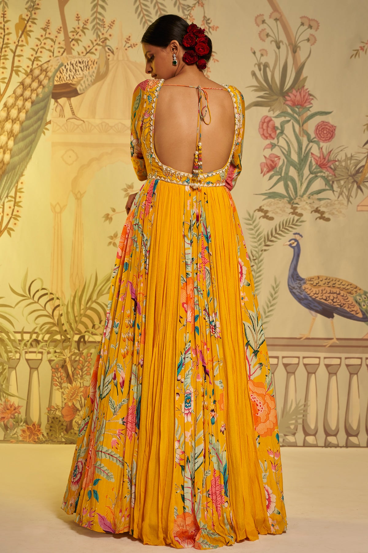 Amber Floral Anarkali
