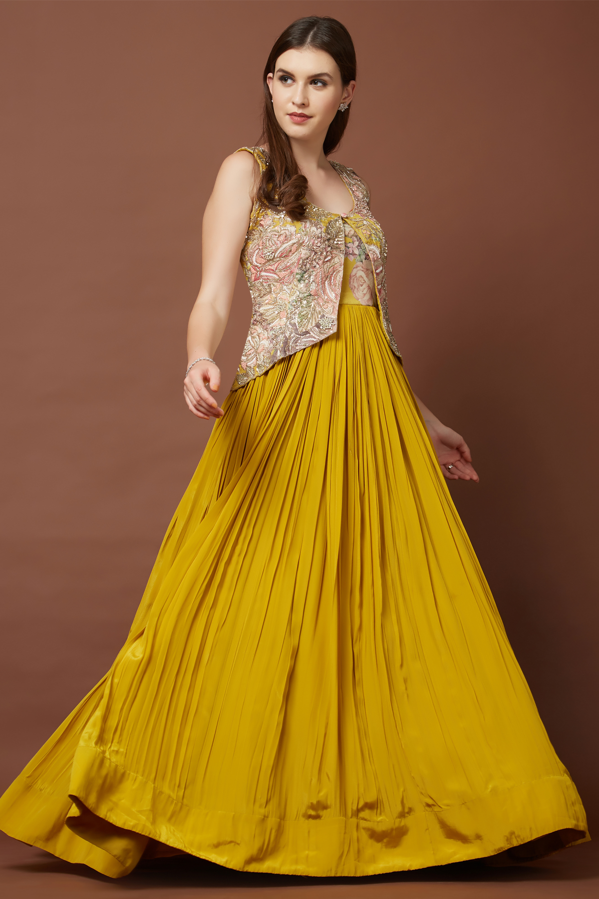 Short Jacket Anarkali set