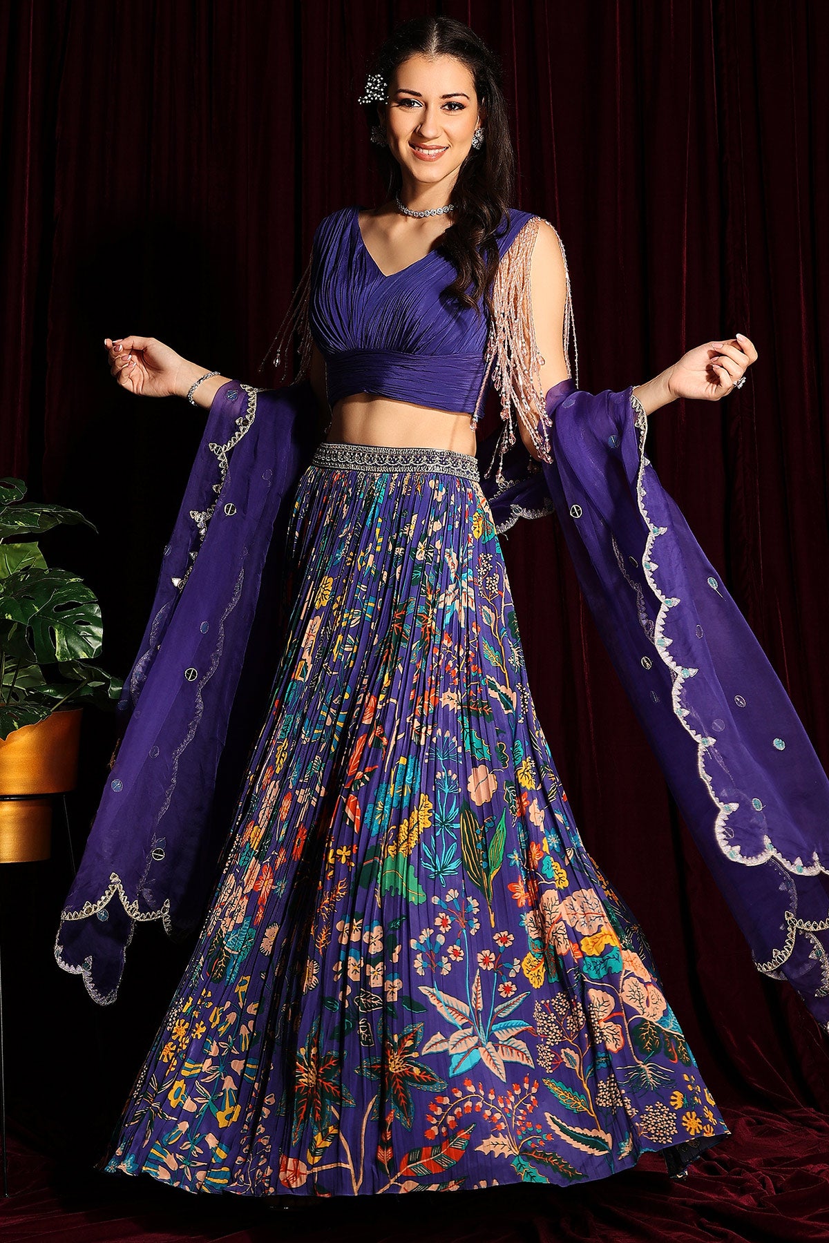 Tassel Blouse Lehenga