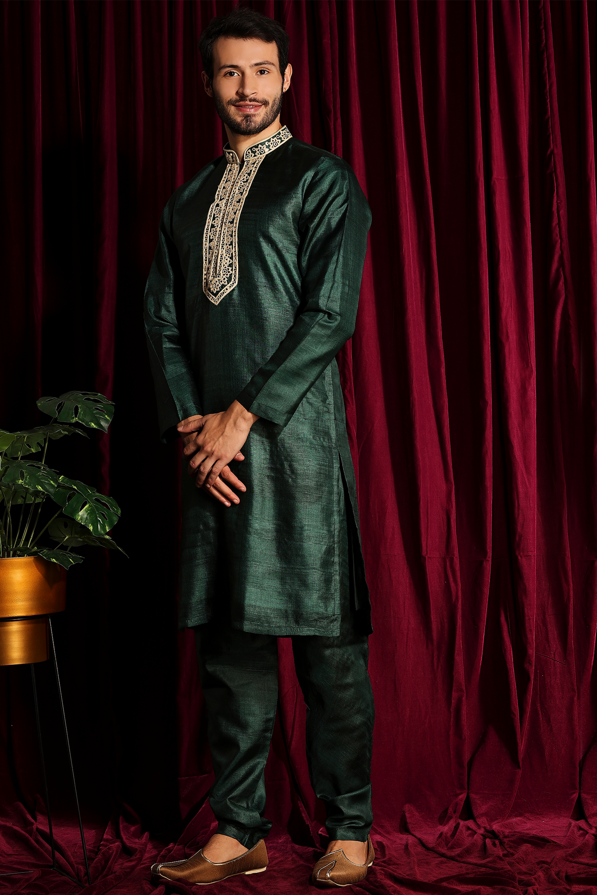 Green Kurta Set