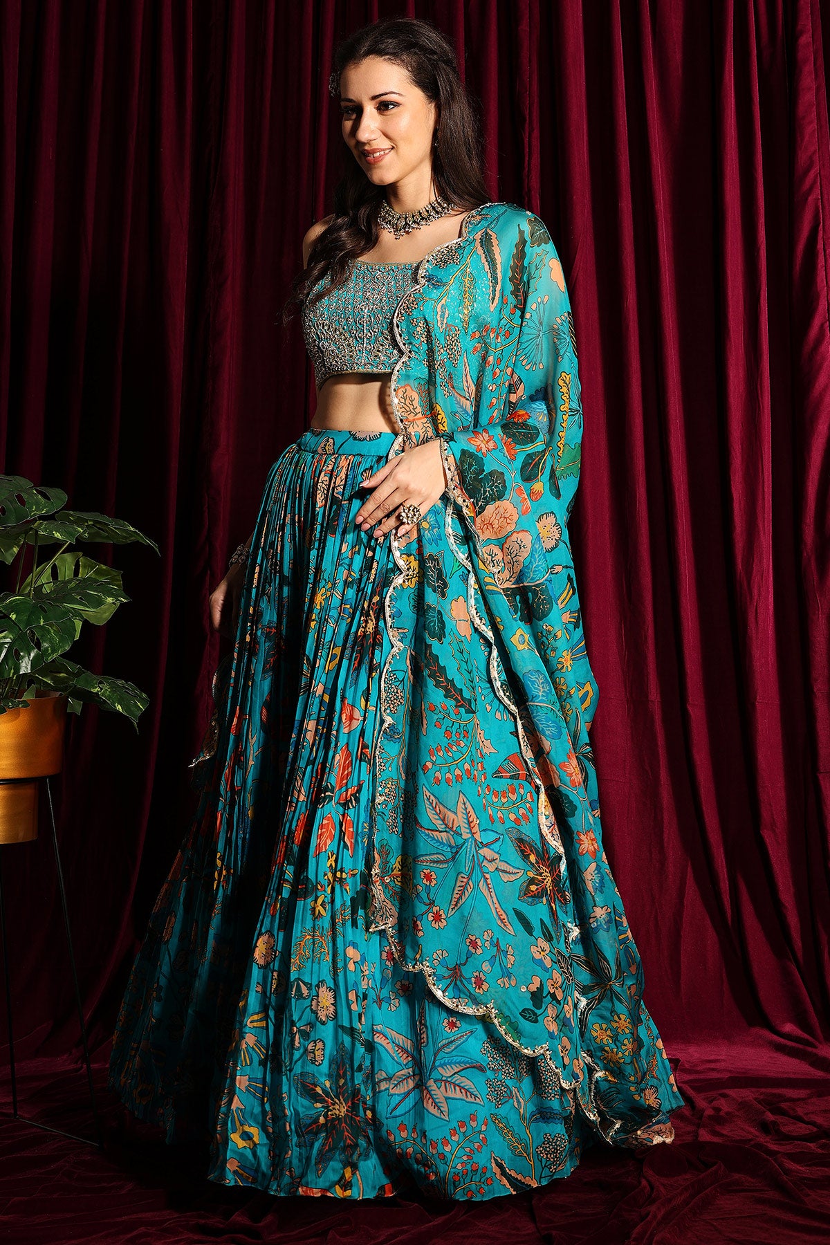 Organza Lehenga