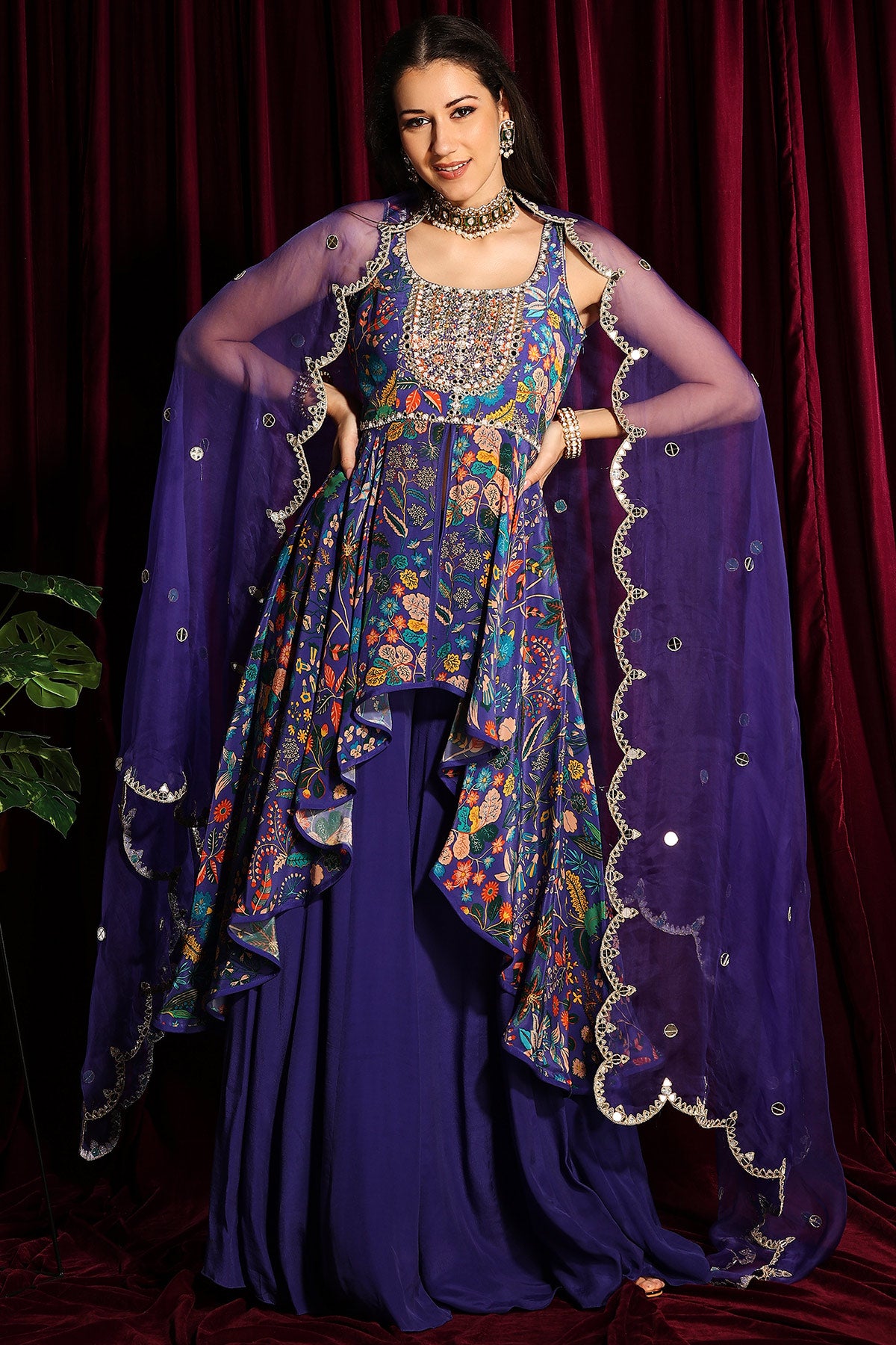 High low Gharara