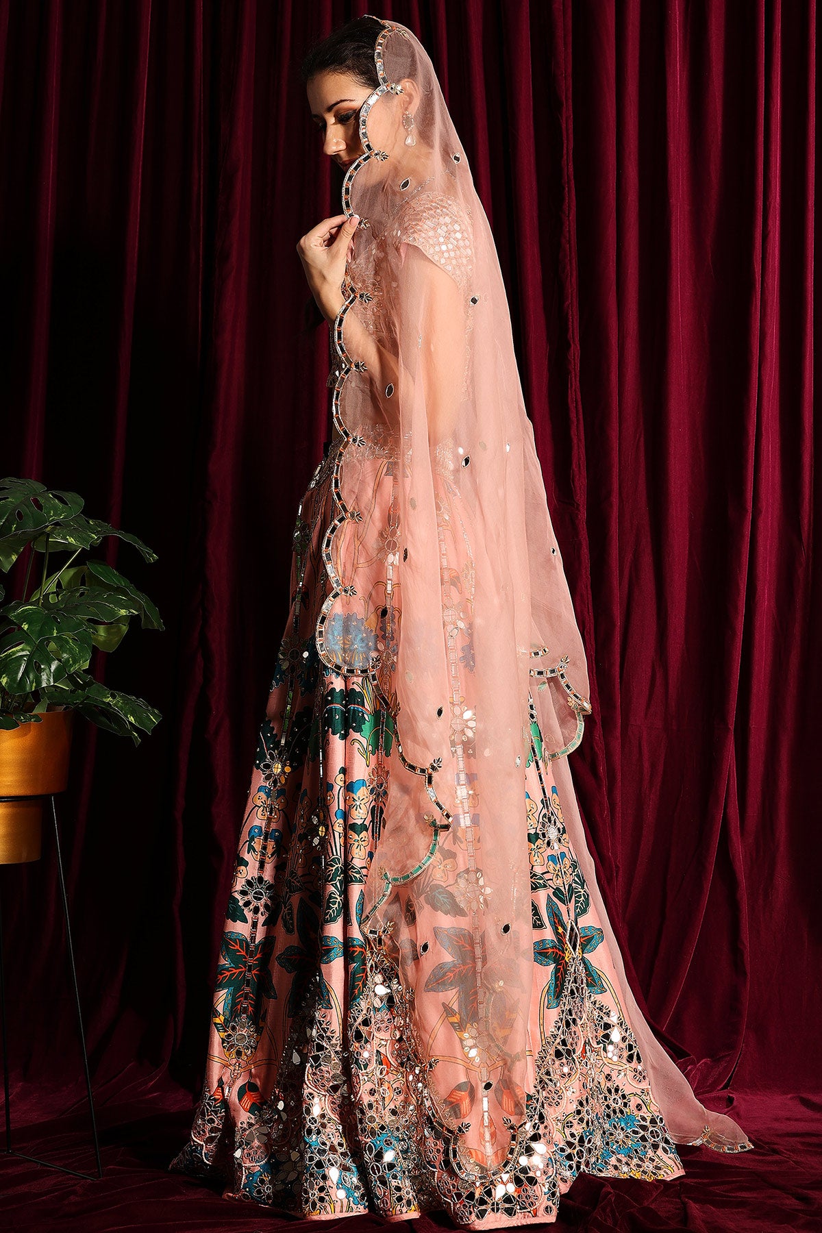 Sitara Heavy Lehenga with Mirror Blouse