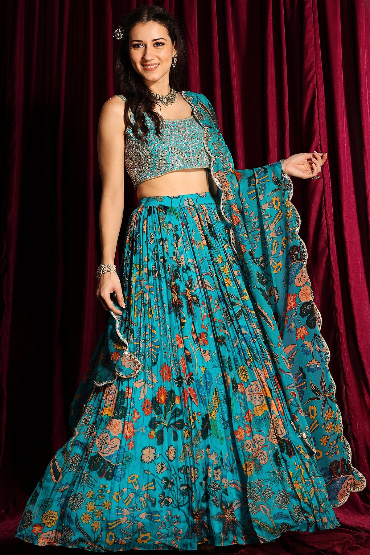 Organza Lehenga