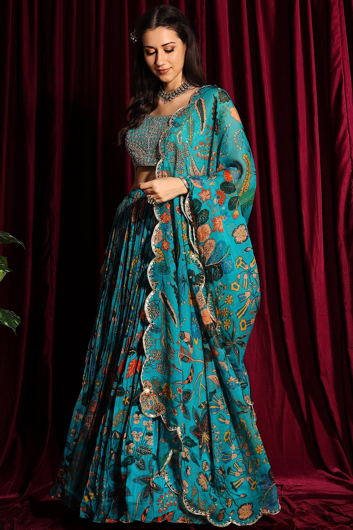 Organza Lehenga