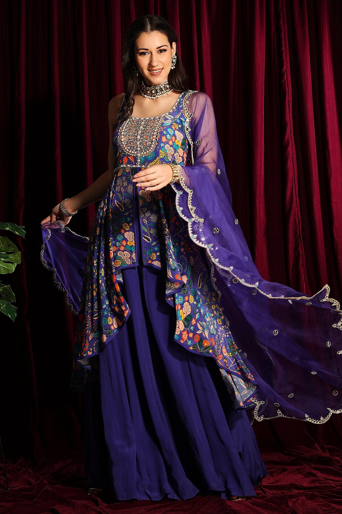 High low Gharara
