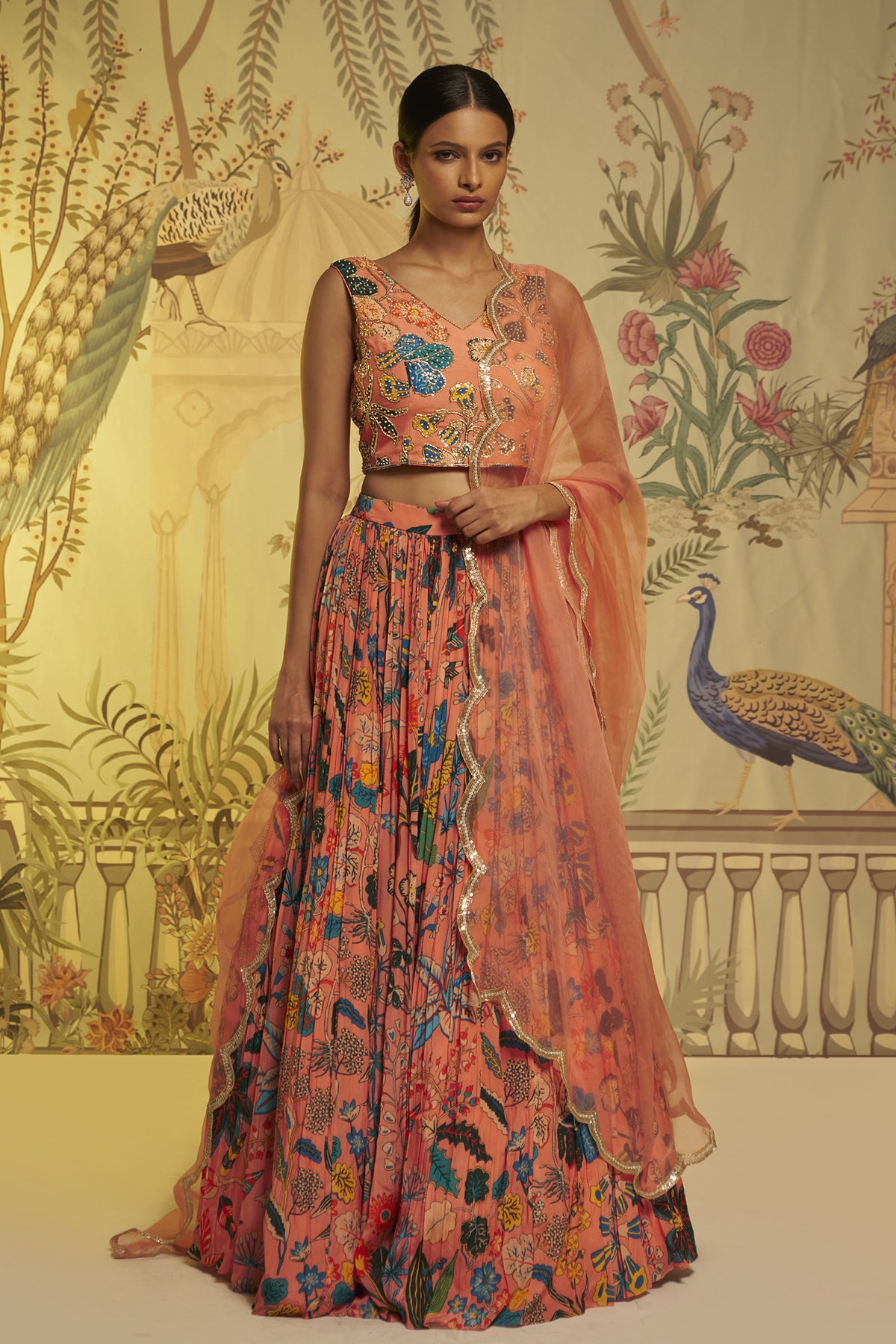 Peach Lehenga
