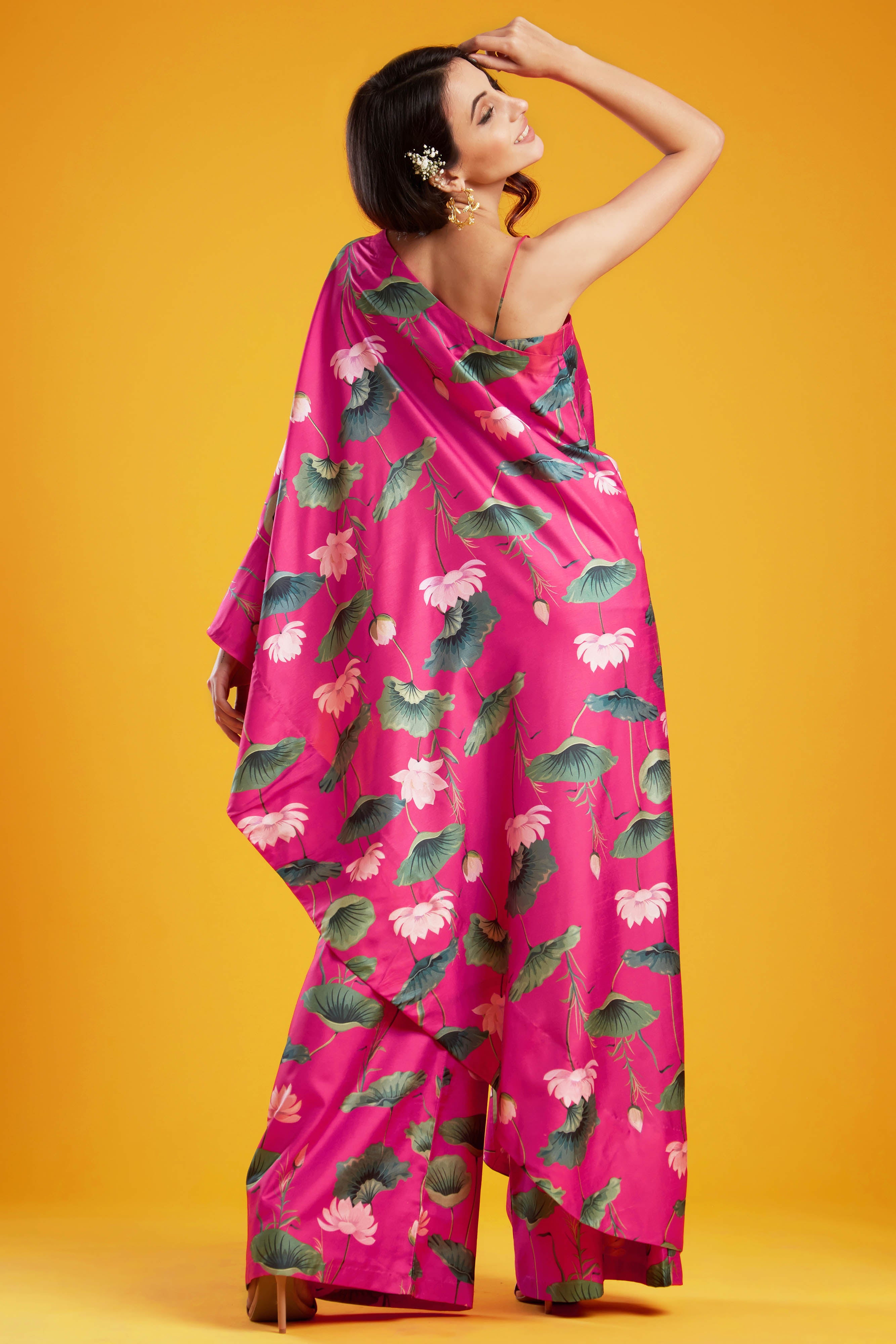 One Shoulder Kaftan Set