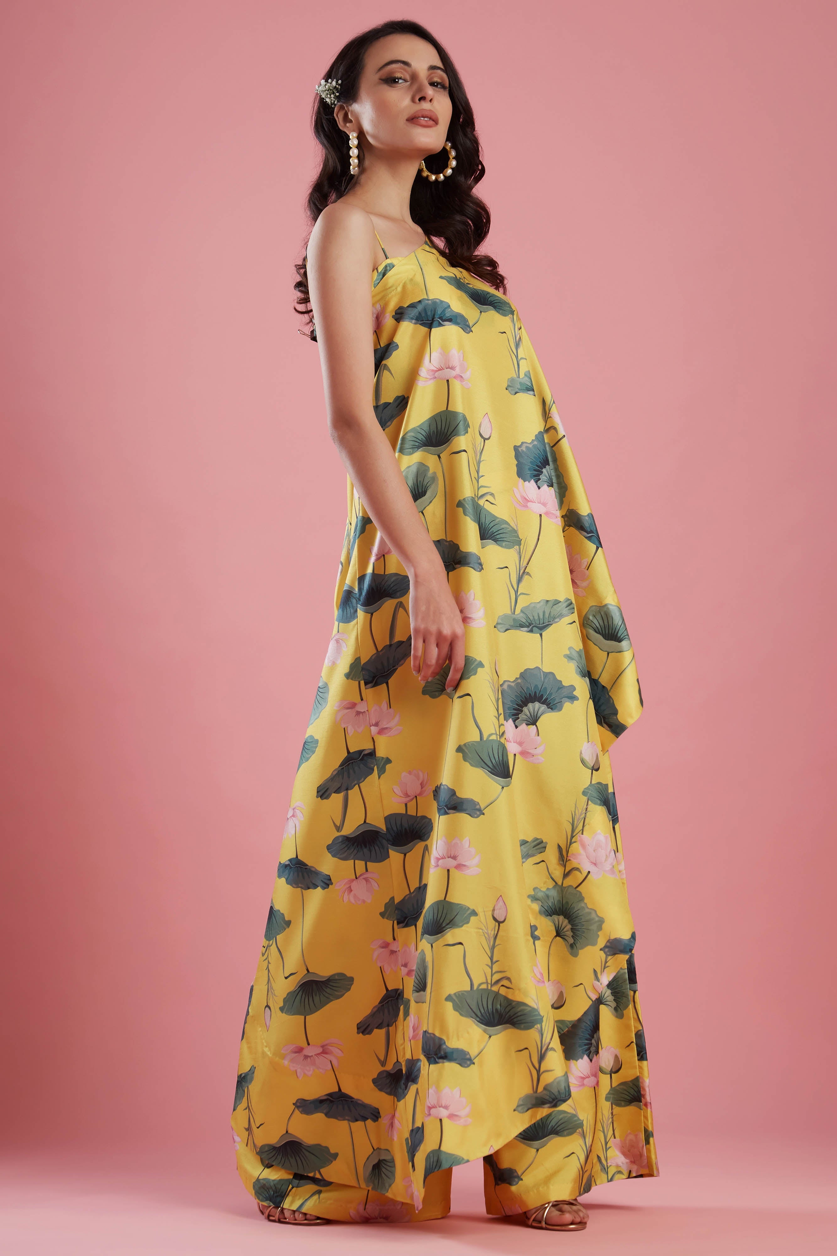 One shoulder Kaftan set