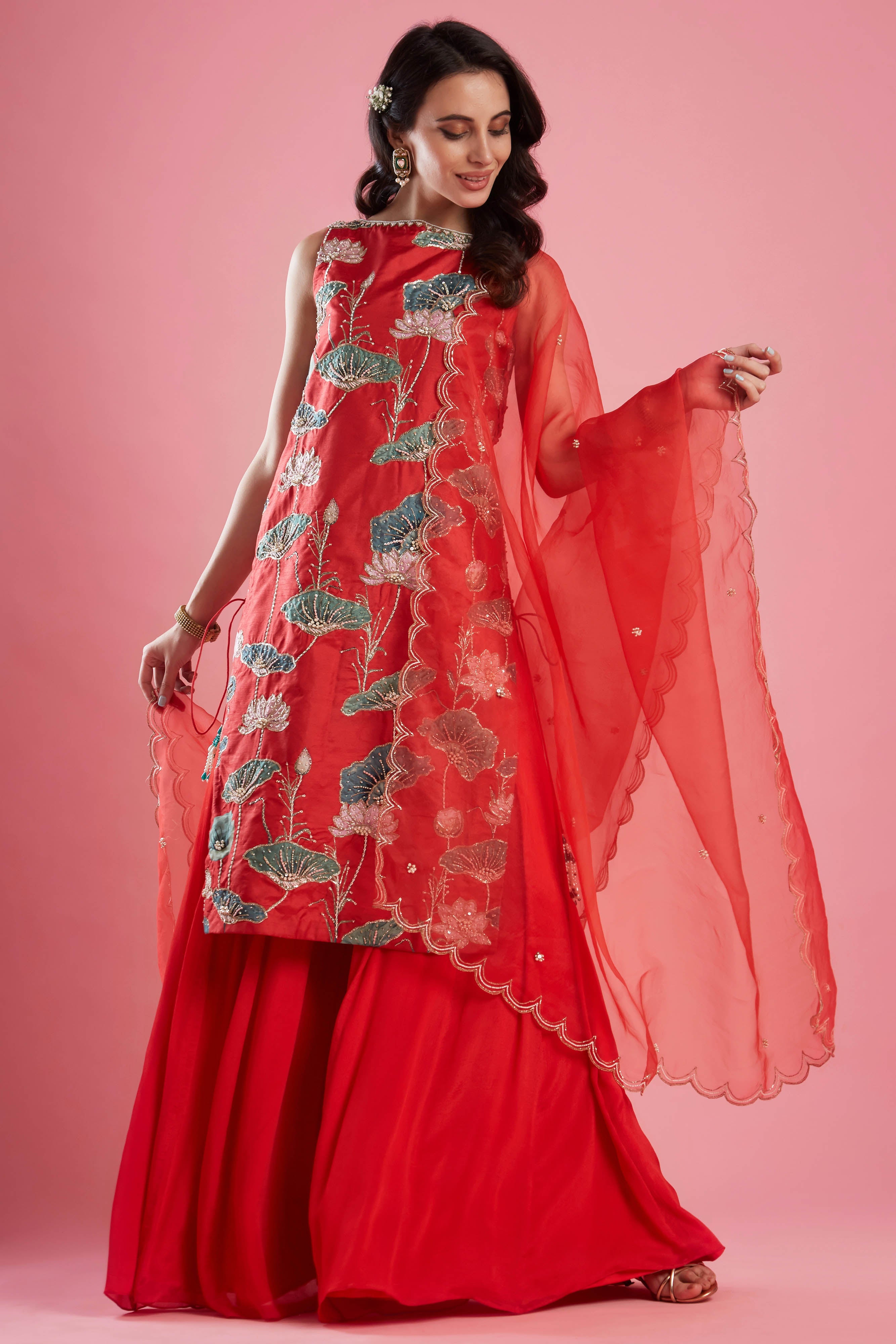 Straight Tunic Palazzo Set