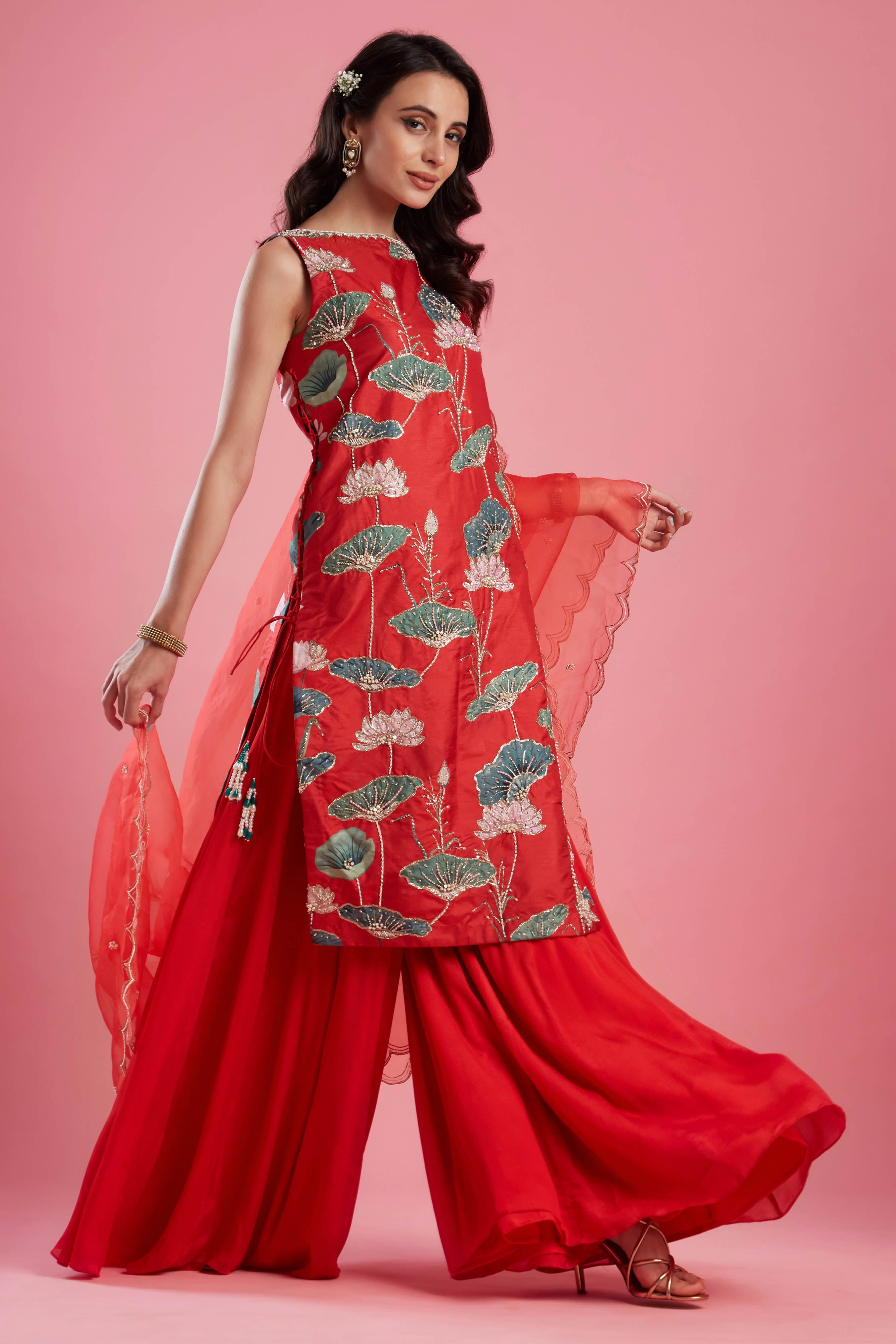 Straight Tunic Palazzo Set