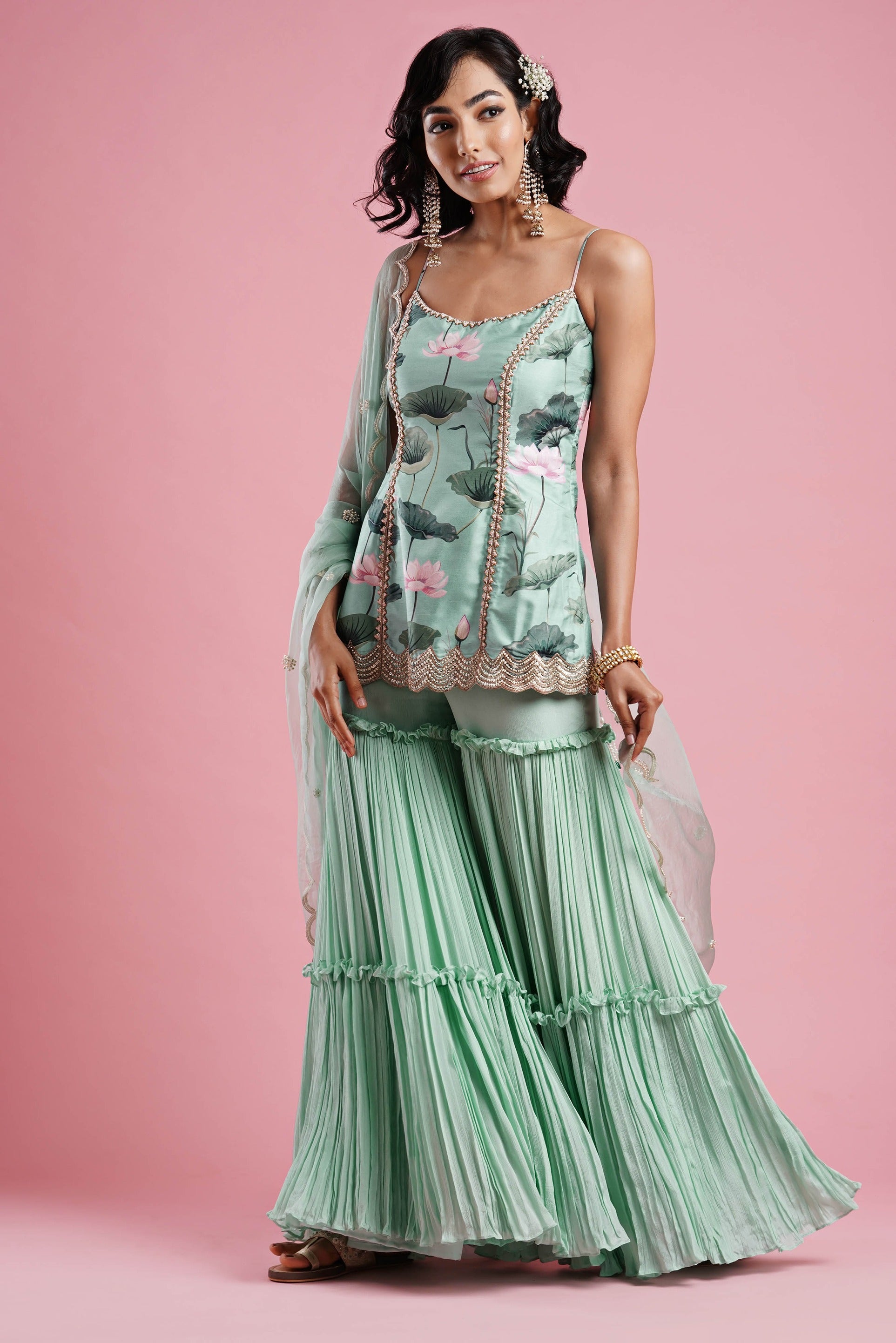 Princess Tunic with Gharara set