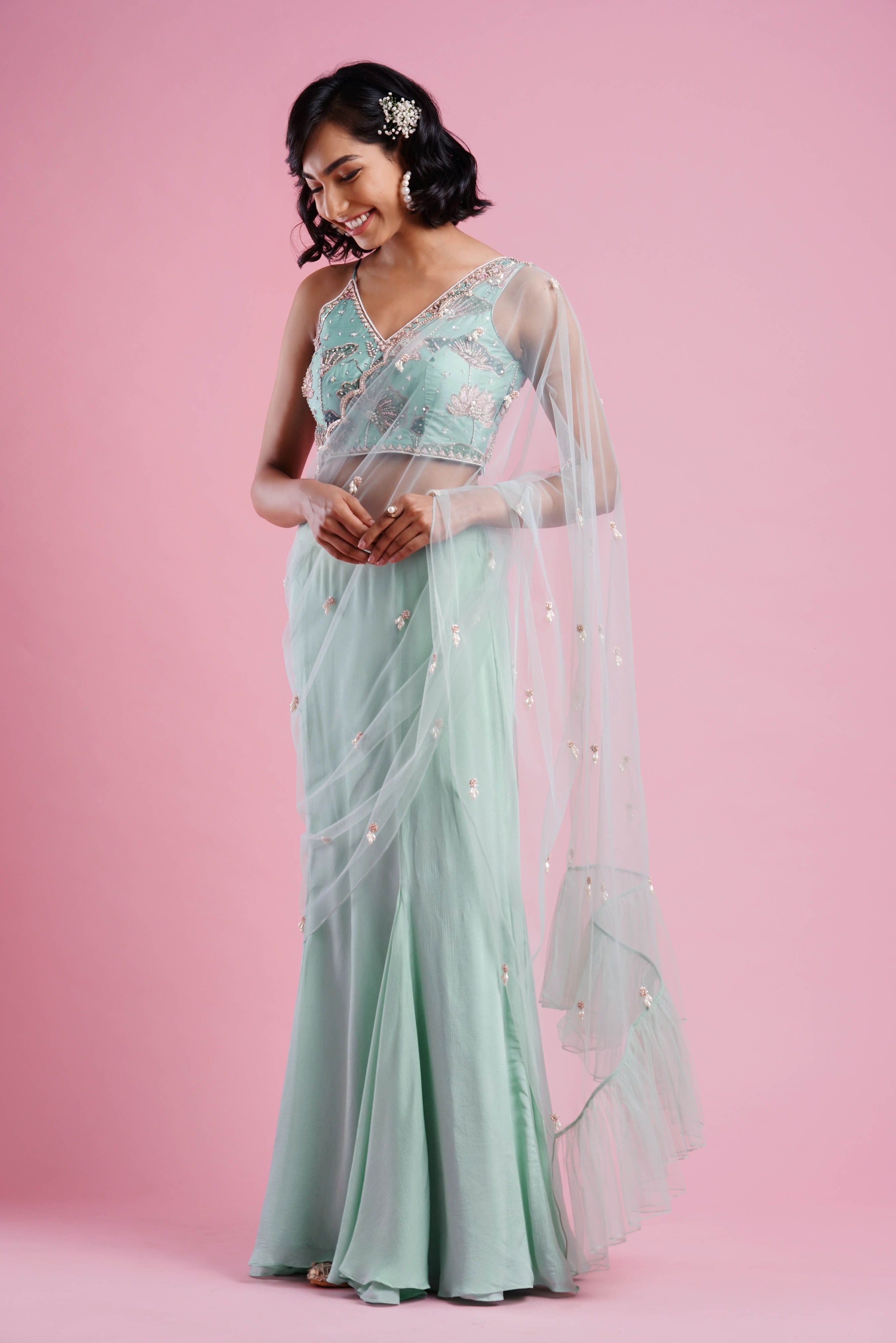 Fish frill sari