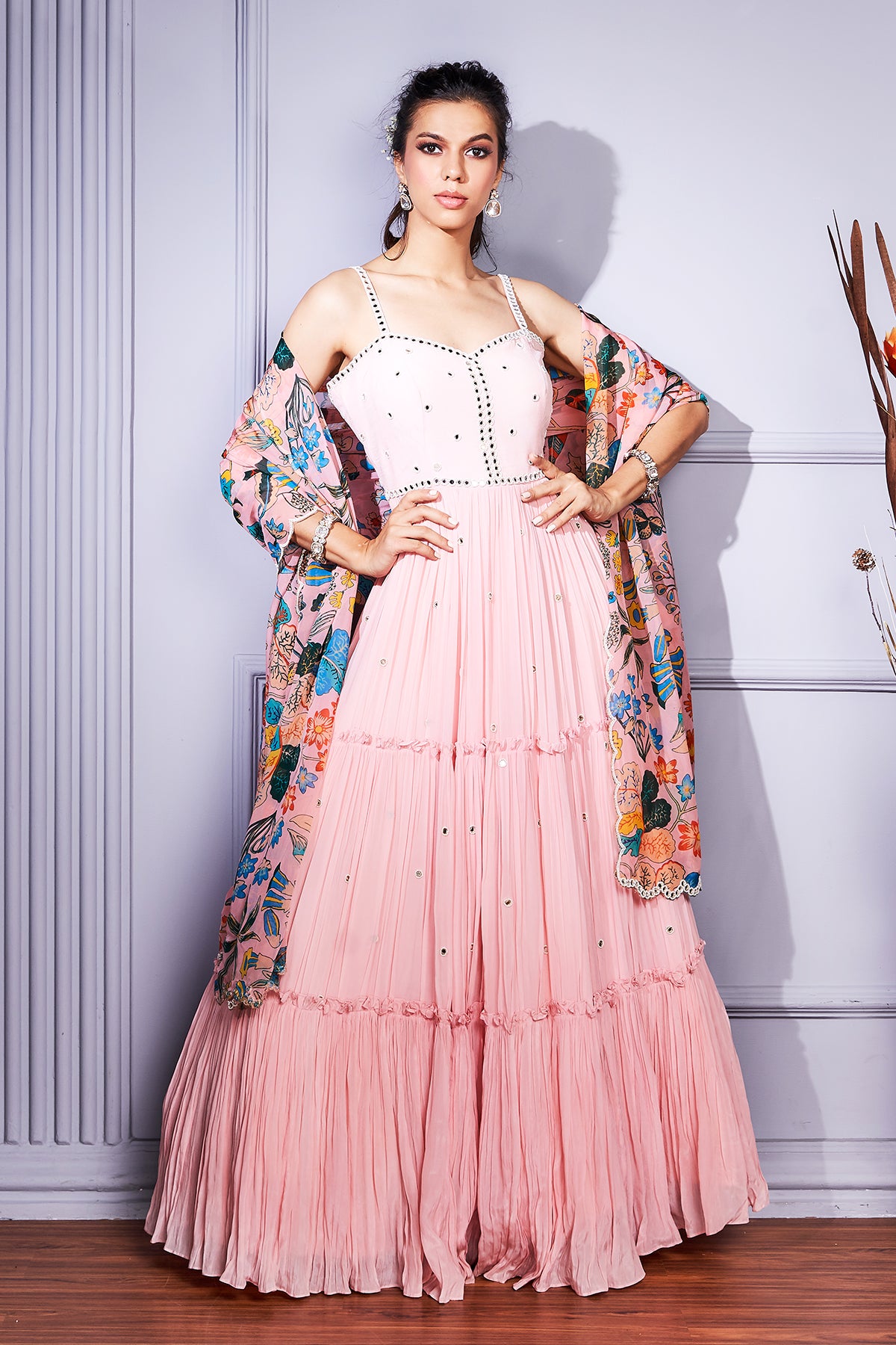 Layered Anarkali Gown