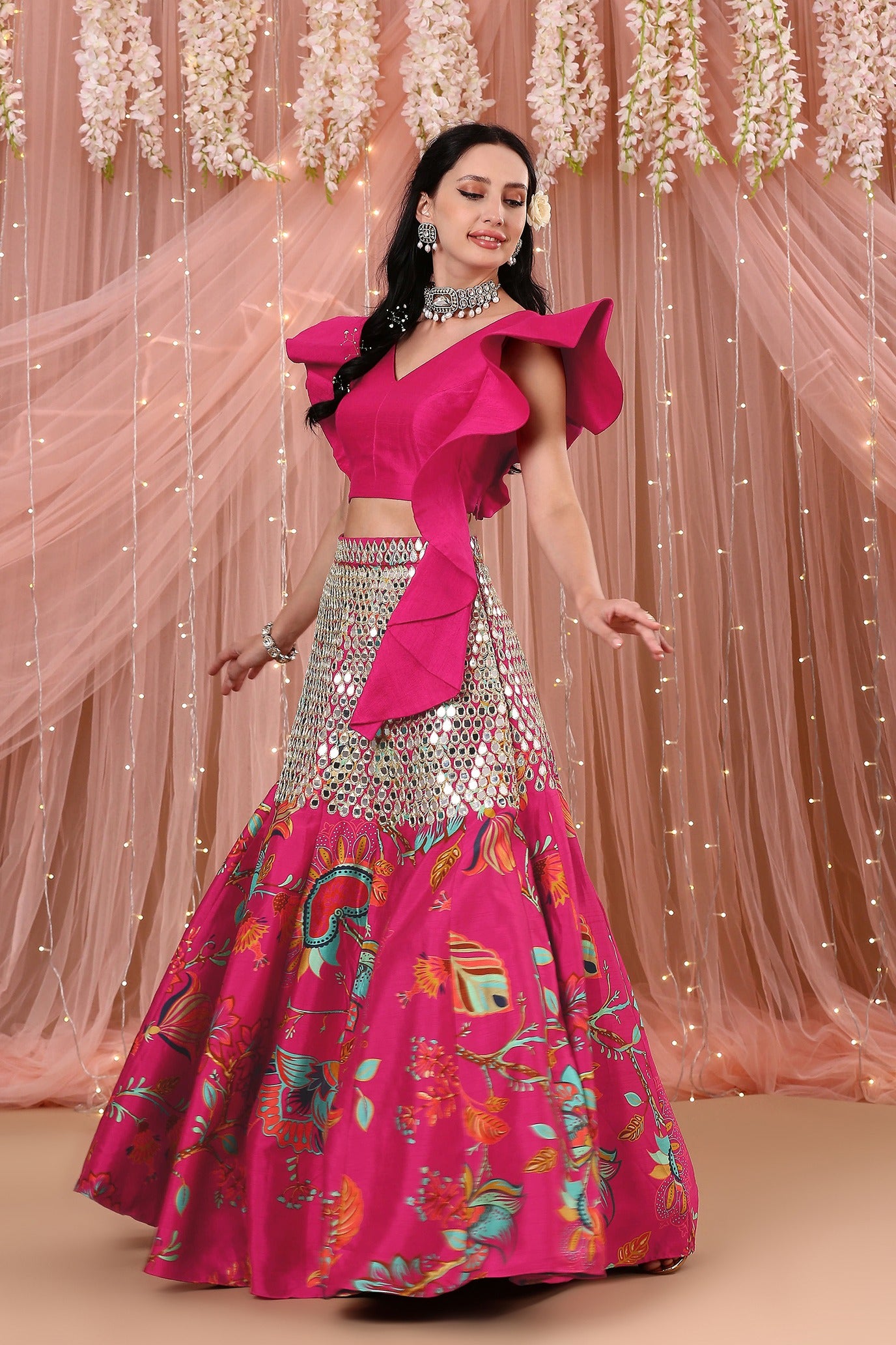 Rani Mirror Lehenga