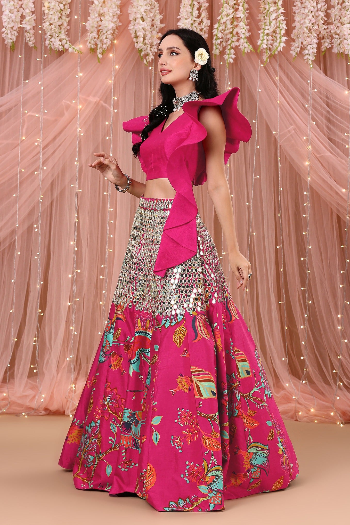 Rani Mirror Lehenga