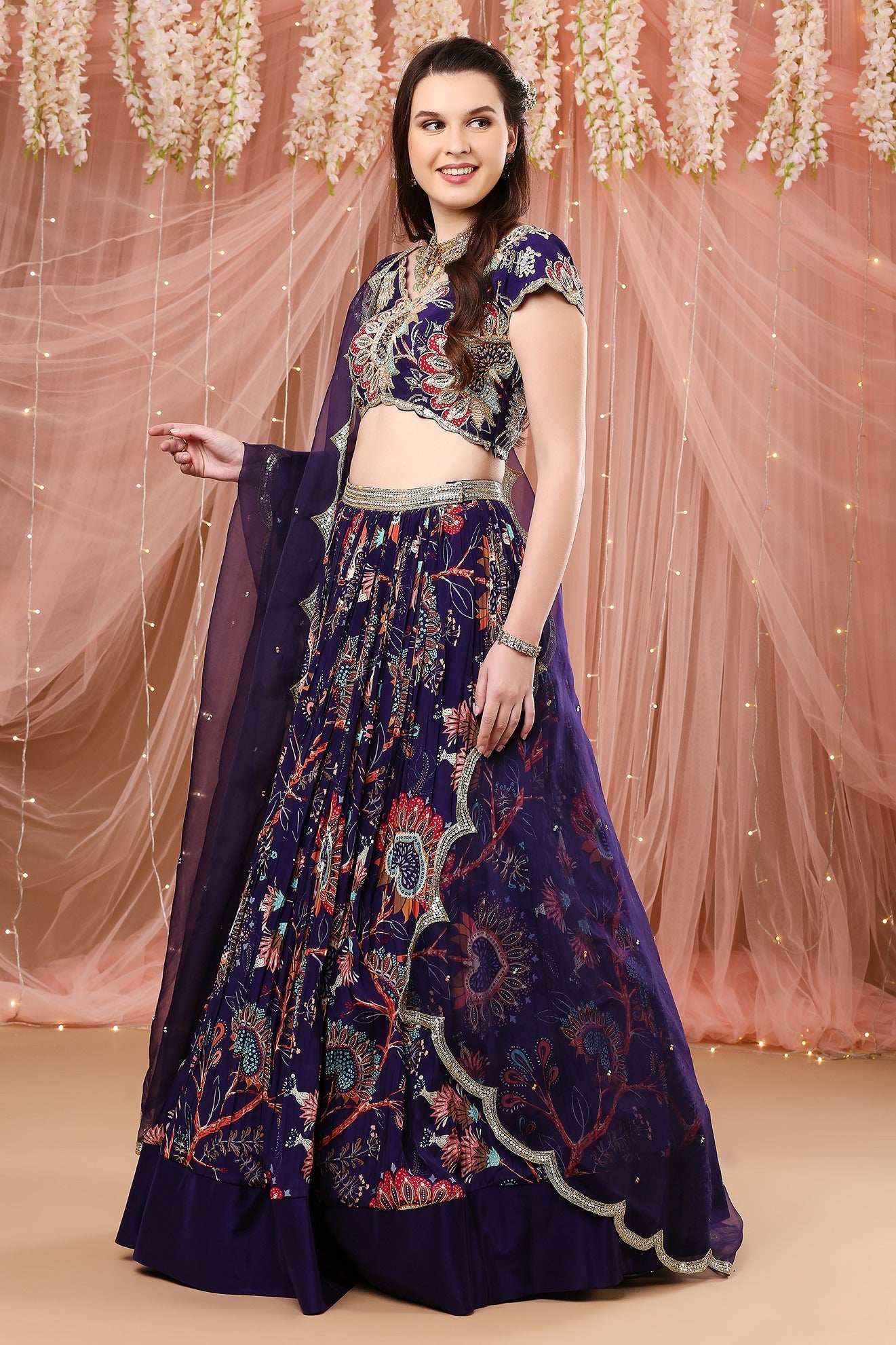 Purple Bahaar Lehenga