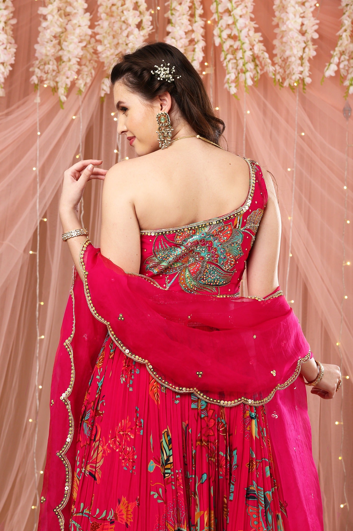 Rani One Shoulder Lehenga