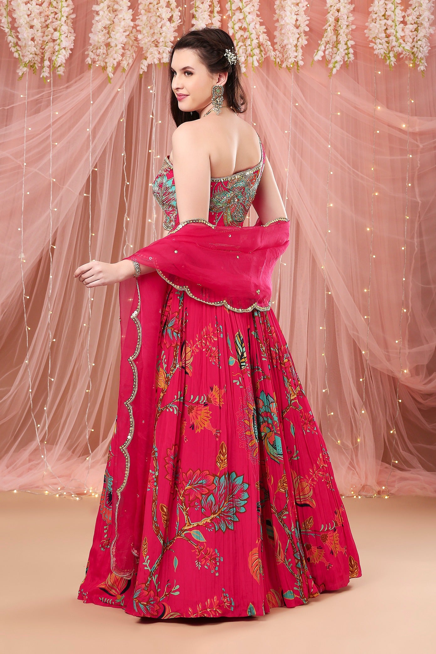Rani One Shoulder Lehenga